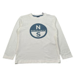 North Sails Shirt Girocollo tinta unita On Stampa Panna per Bambino NBA26088TS PANNA NORTH SAILS 