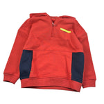 North Sails Felpa tinta unita con Zip E Cappuccio Rosso per Bambino NBA26105FE ROSSO NORTH SAILS 