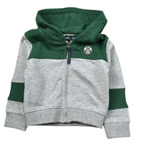 North Sails Felpa Bicolore con Zip E Cappuccio Grigio per Neonato NIA26004FE GRIGIO NORTH SAILS 