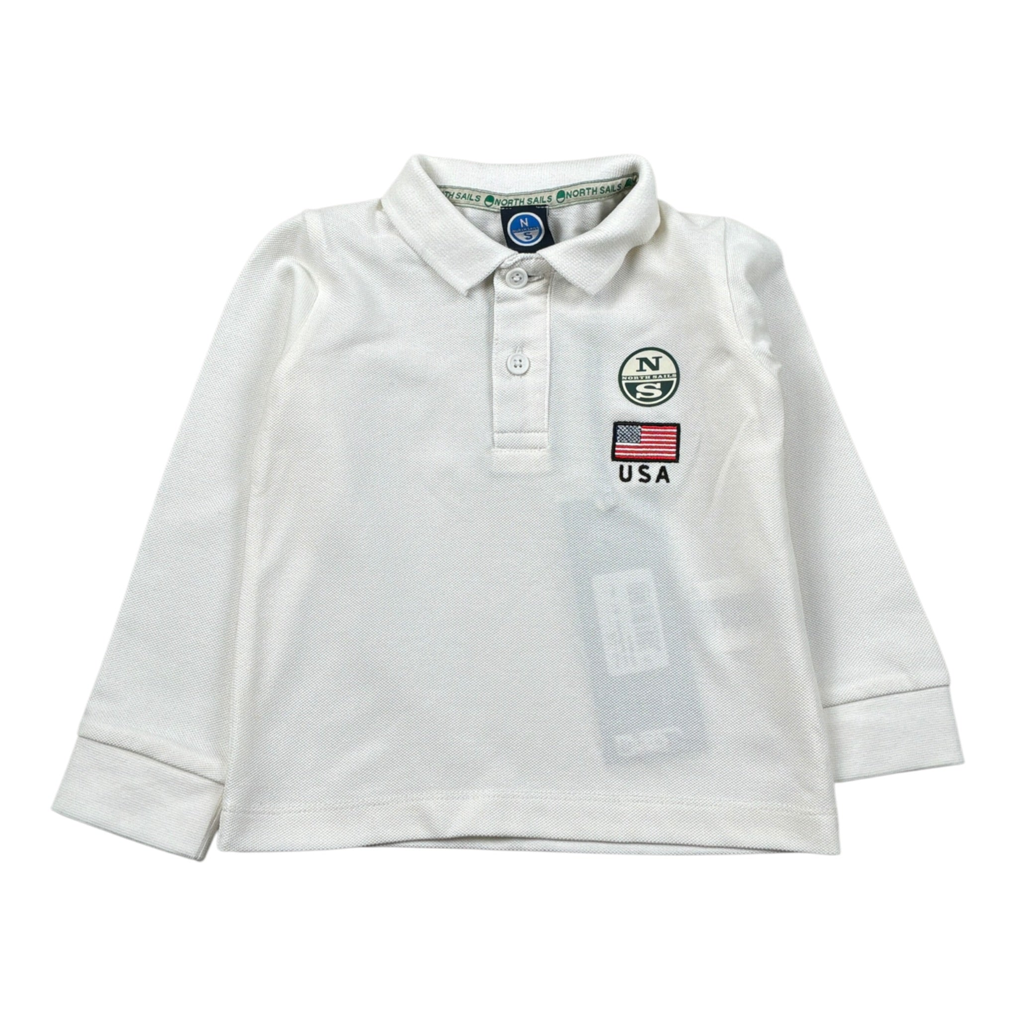 North Sails Polo tinta unita con Logo Bianco per Neonato NIA26006PO BIANCO NORTH SAILS 