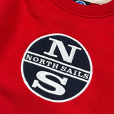 North Sails Felpa Girocollo tinta unita con Stampa Rosso per Neonato NIA26016FE ROSSO NORTH SAILS 