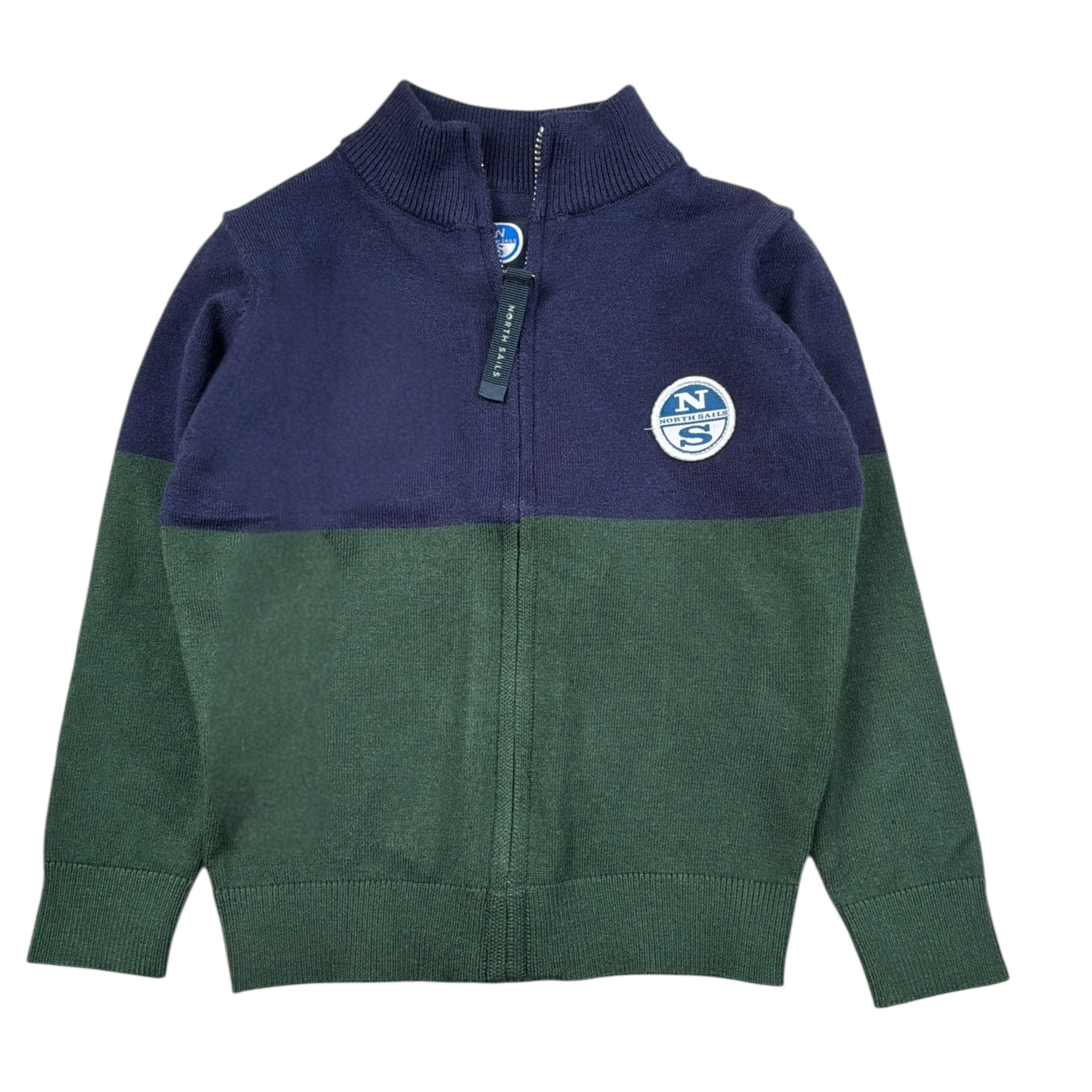 North Sails Maglia Bicolore con Zip Blu per Neonato NIA26018CD BLU NORTH SAILS 