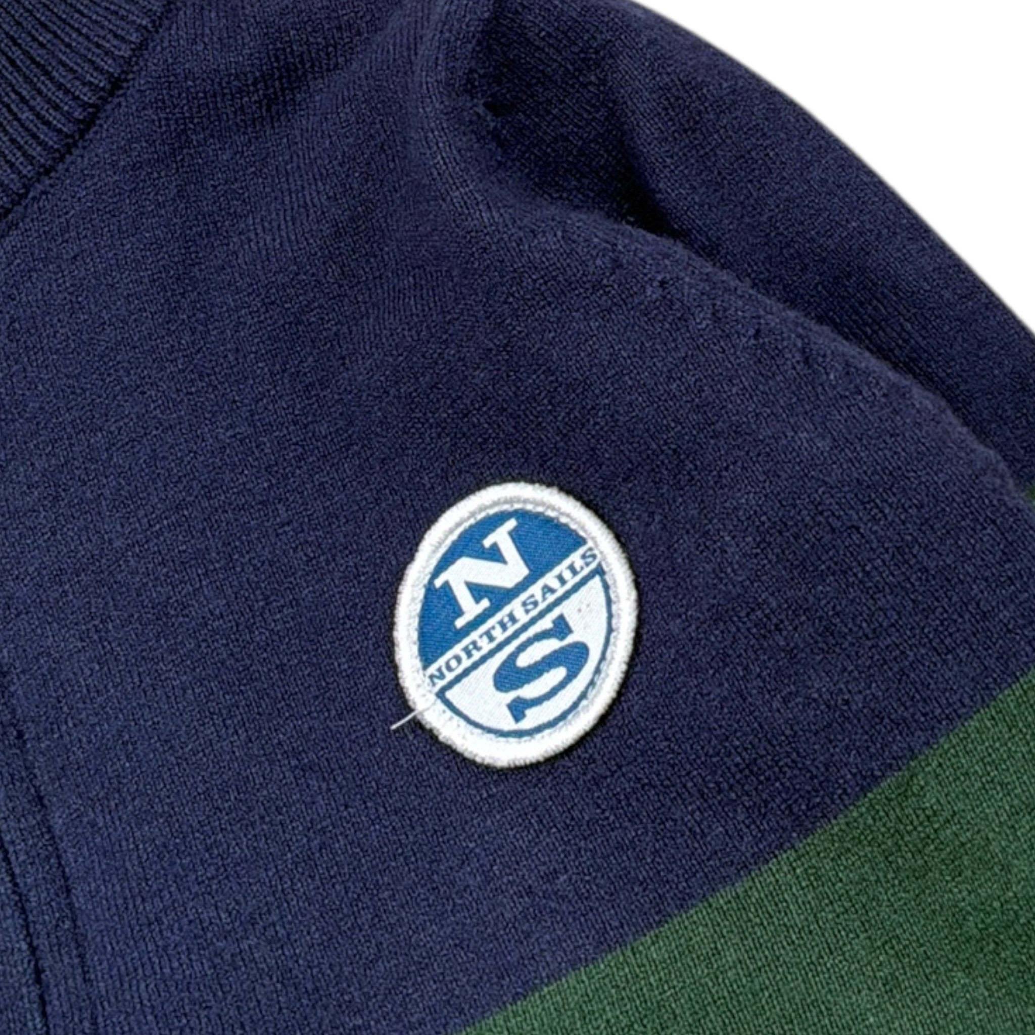 North Sails Maglia Bicolore con Zip Blu per Neonato NIA26018CD BLU NORTH SAILS 
