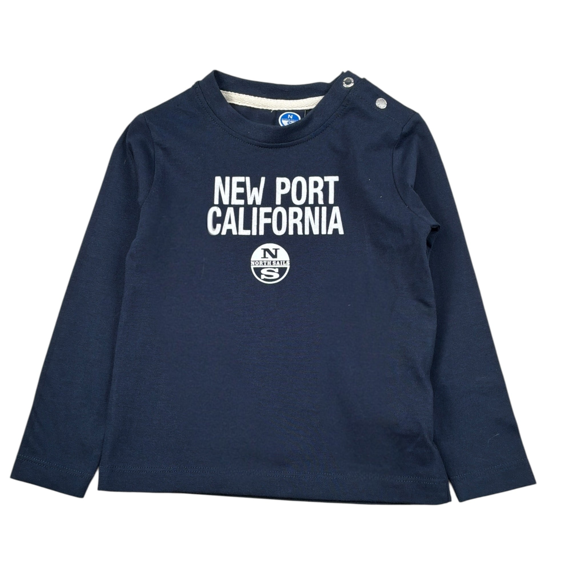 North Sails Shirt tinta unita con Stampa Blu per Neonato NIA26020TS BLU NORTH SAILS 