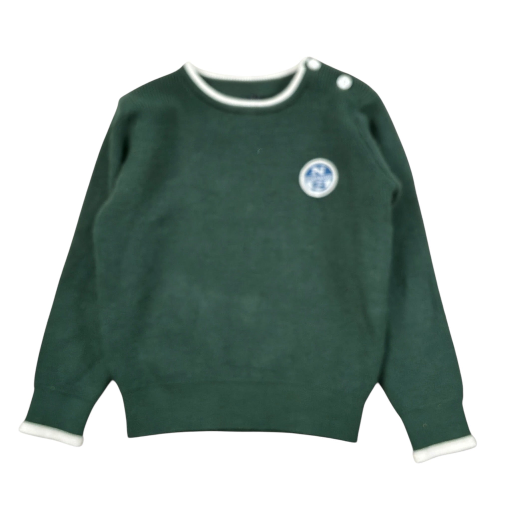 North Sails Maglia tinta unita con Logo Verde per Neonato NIA26021MA VERDE NORTH SAILS 