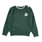 North Sails Maglia tinta unita con Logo Verde per Neonato NIA26021MA VERDE NORTH SAILS 