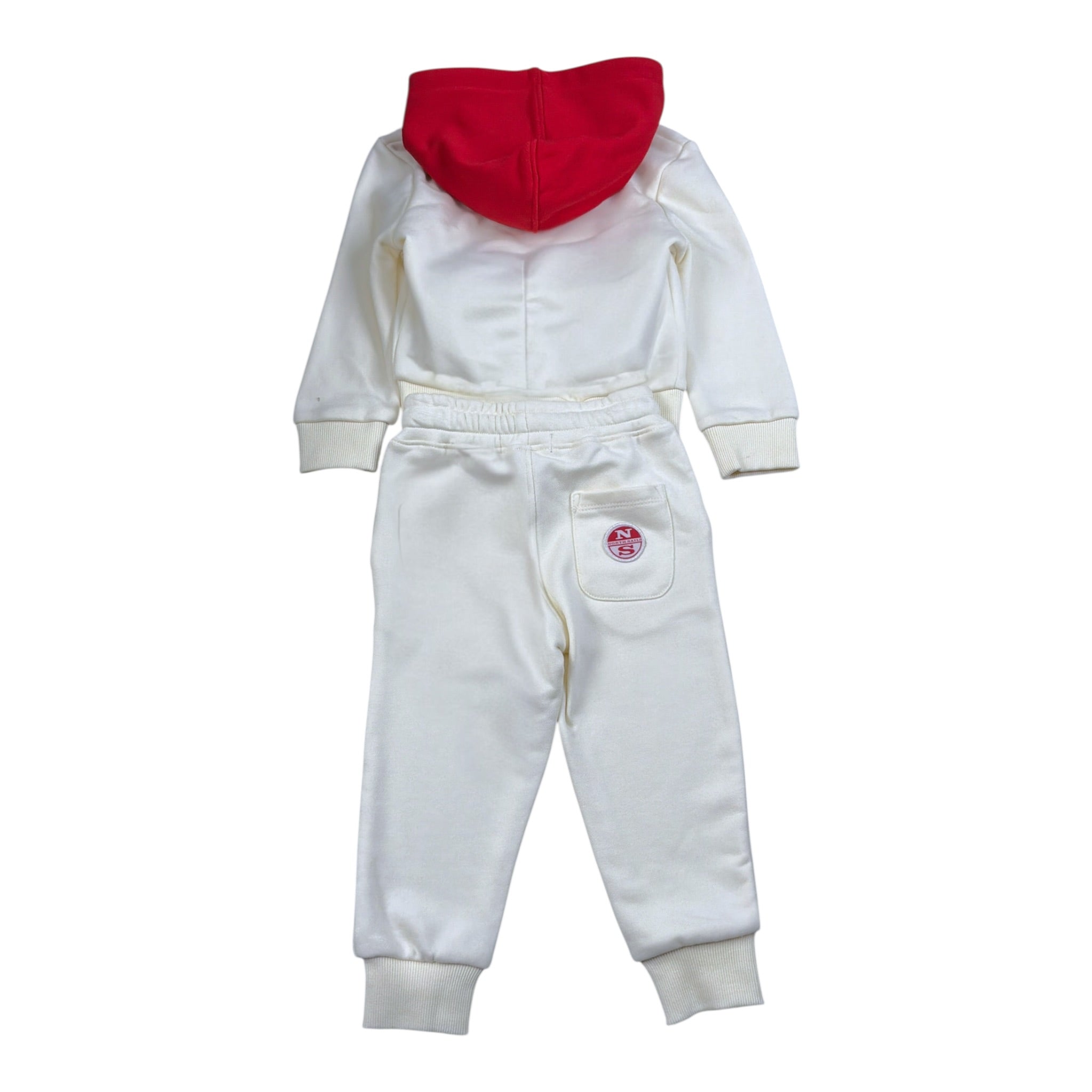 North Sails Completo 2Pz Felpa-Pantalone Panna per Neonato NIA26035CD PANNA NORTH SAILS 