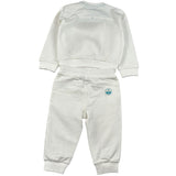 North Sails Completo 2Pz Felpa-Pantalone Bianco per Neonato NIA26038CF BIANCO NORTH SAILS 