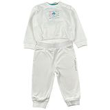 North Sails Completo 2Pz Felpa-Pantalone Bianco per Neonato NIA26038CF BIANCO NORTH SAILS 