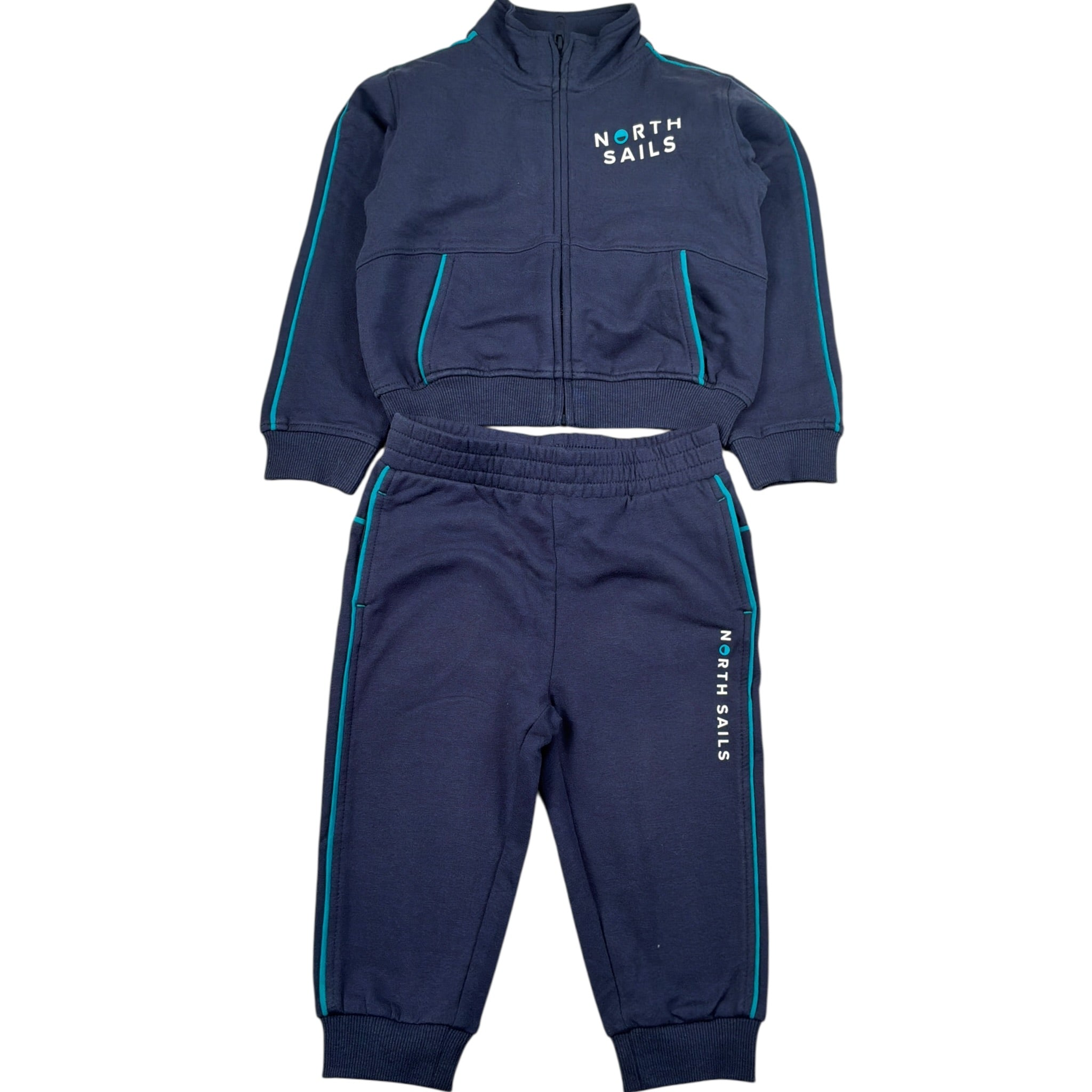 North Sails Completo 2Pz Felpa-Pantalone Blu per Neonato NIA26039CF BLU NORTH SAILS 