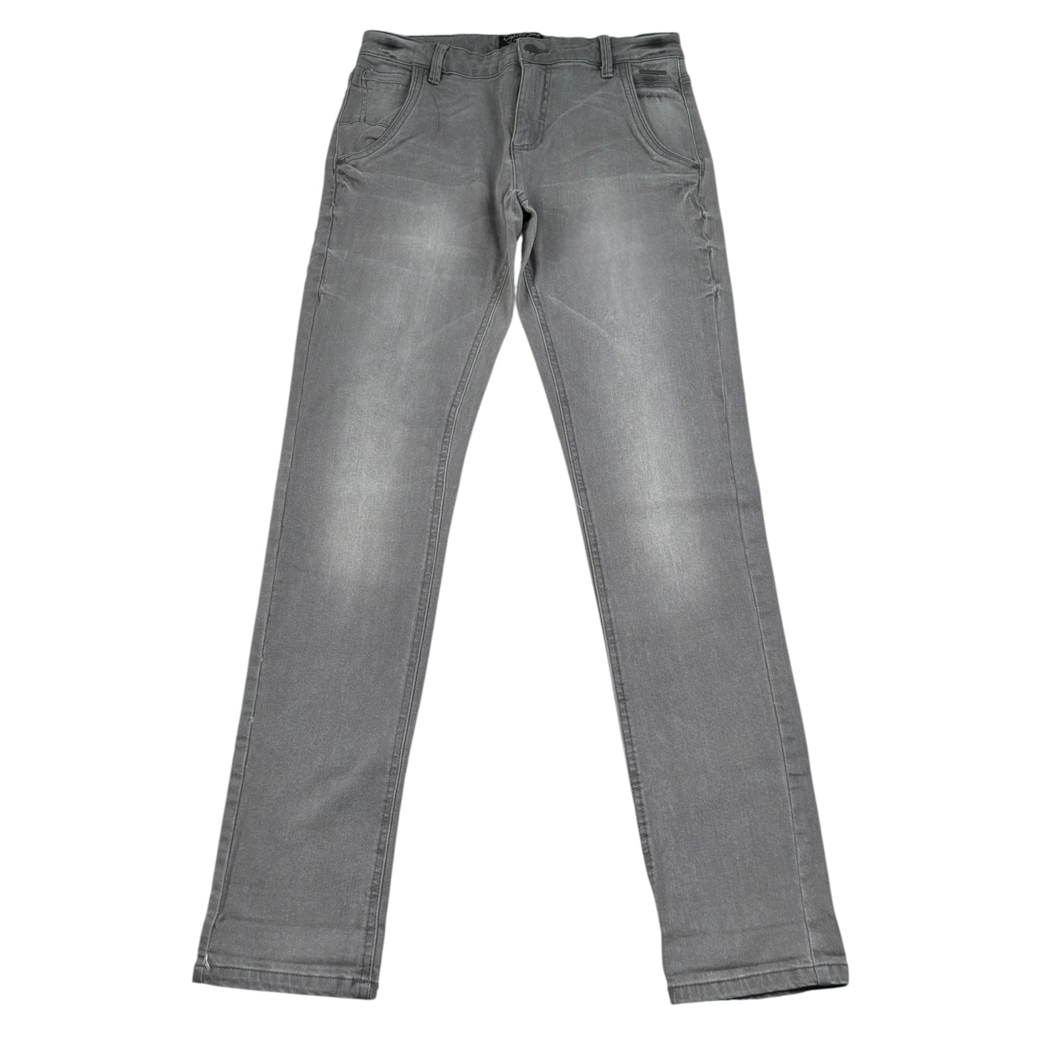Nukutavake Jeans tinta unita con Girovita Regolabile Grigio per Bambino 7517 GRIGIO NUKUTAVAKE 