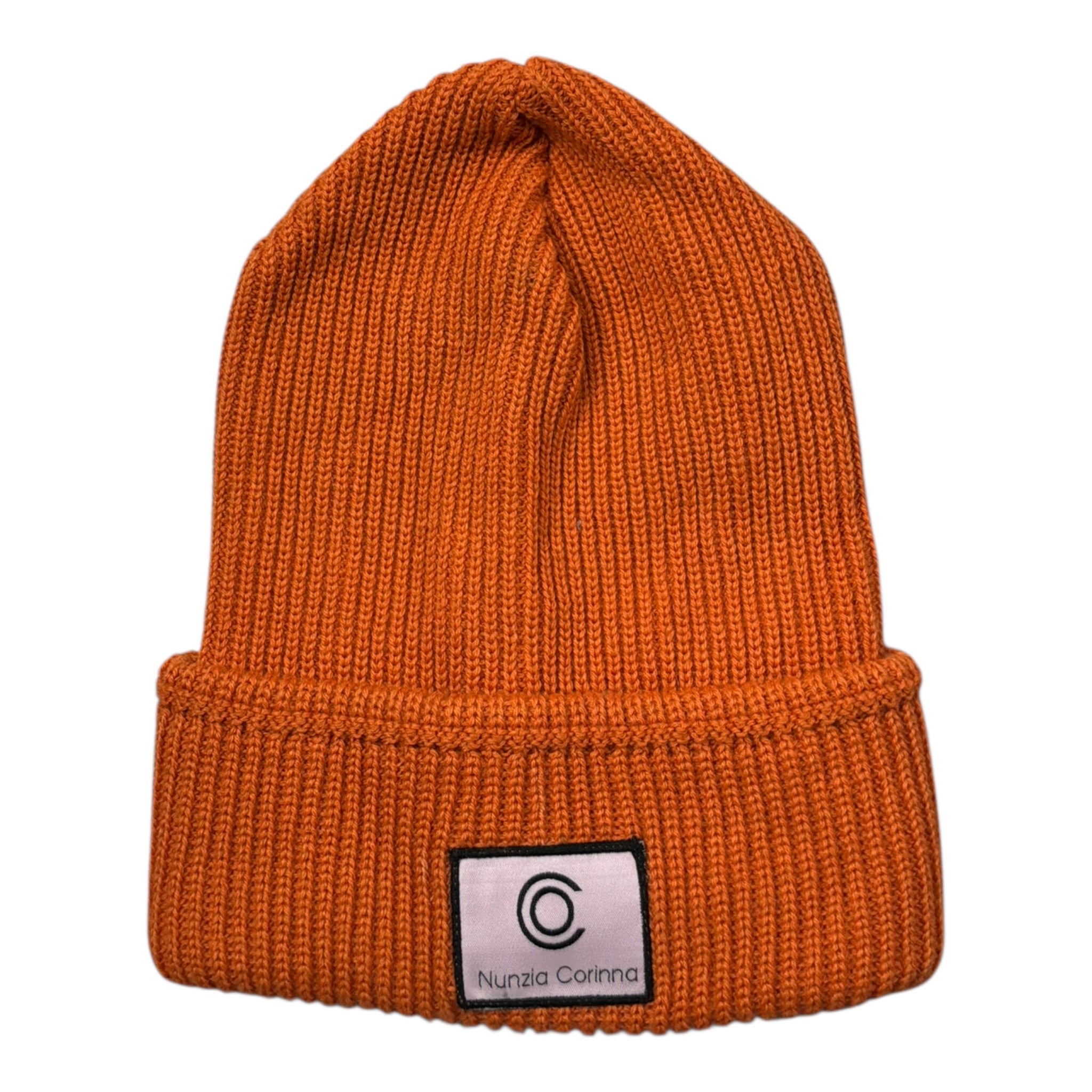 Nunzia Corinna Cappello tinta unita con Logo Arancione per Bambina NJC915547 ARANCIONE NUNZIA CORINNA 