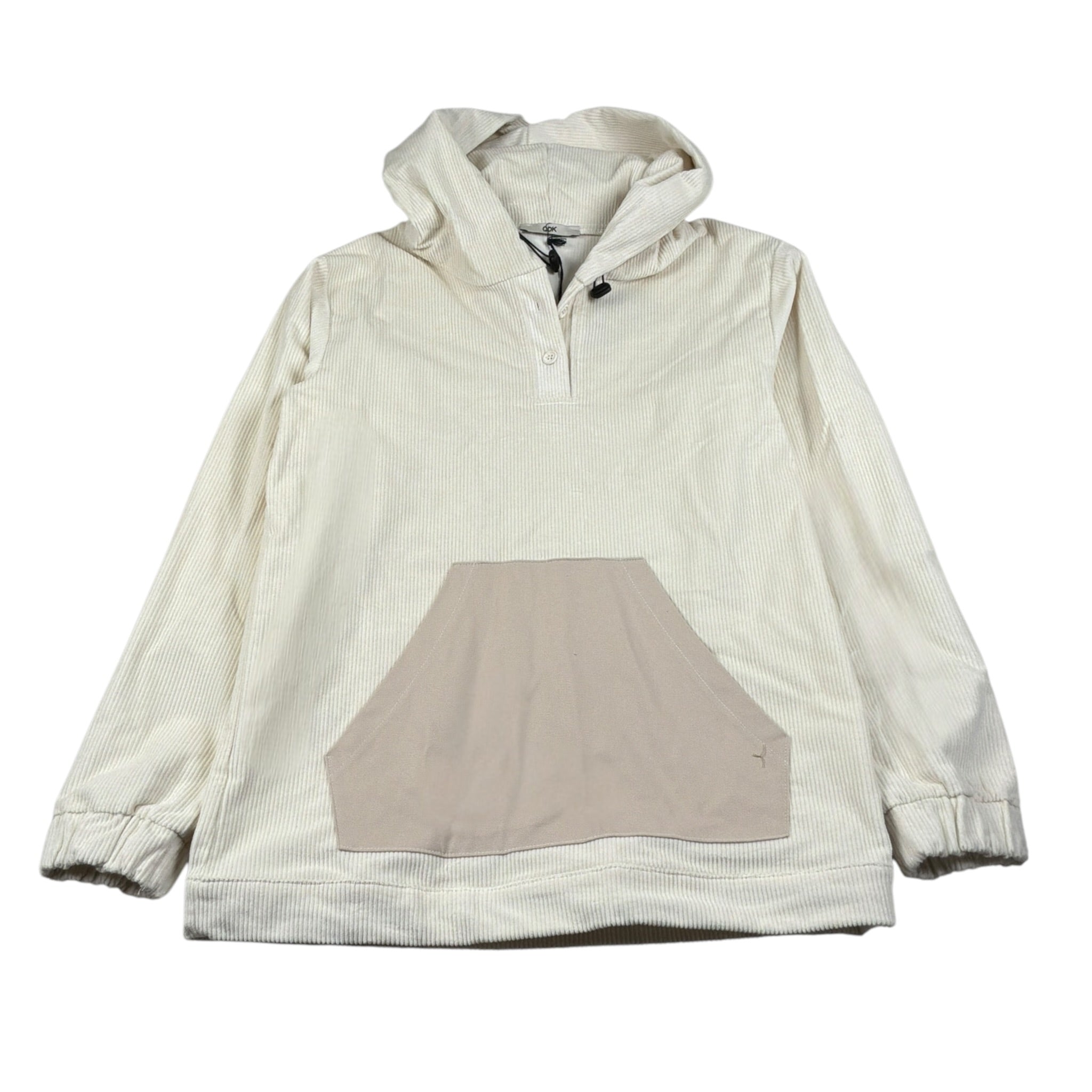 Odk Felpa Chiusa con Cappuccio tinta unita Panna per Bambino 51385 PANNA ODK 