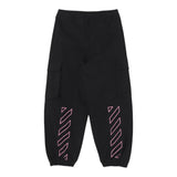 Off-White Pantalone tinta unita con Elastico In Vita Nero per Bambina OGCF005F4 NERO OFF-WHITE 