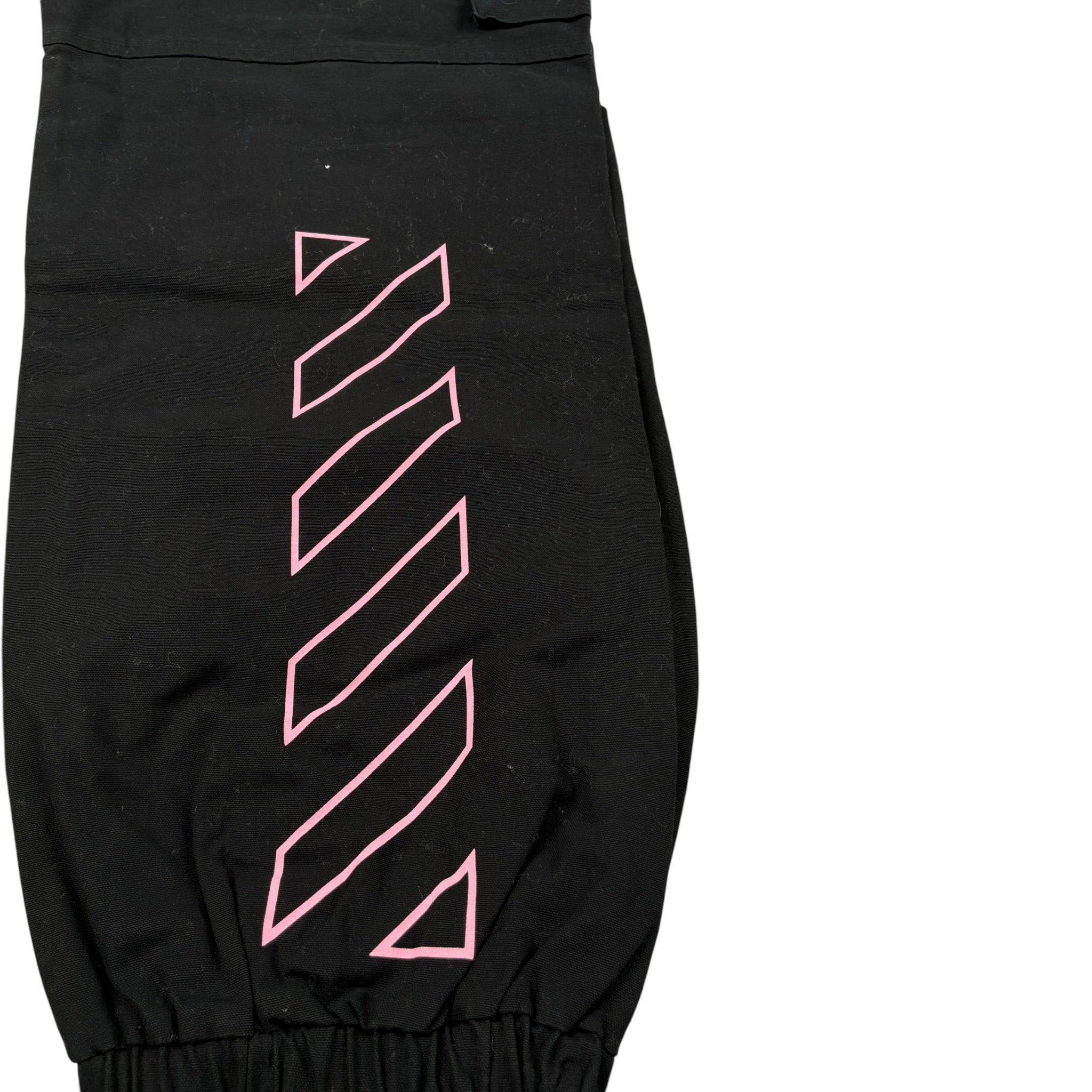 Off-White Pantalone tinta unita con Elastico In Vita Nero per Bambina OGCF005F4 NERO OFF-WHITE 