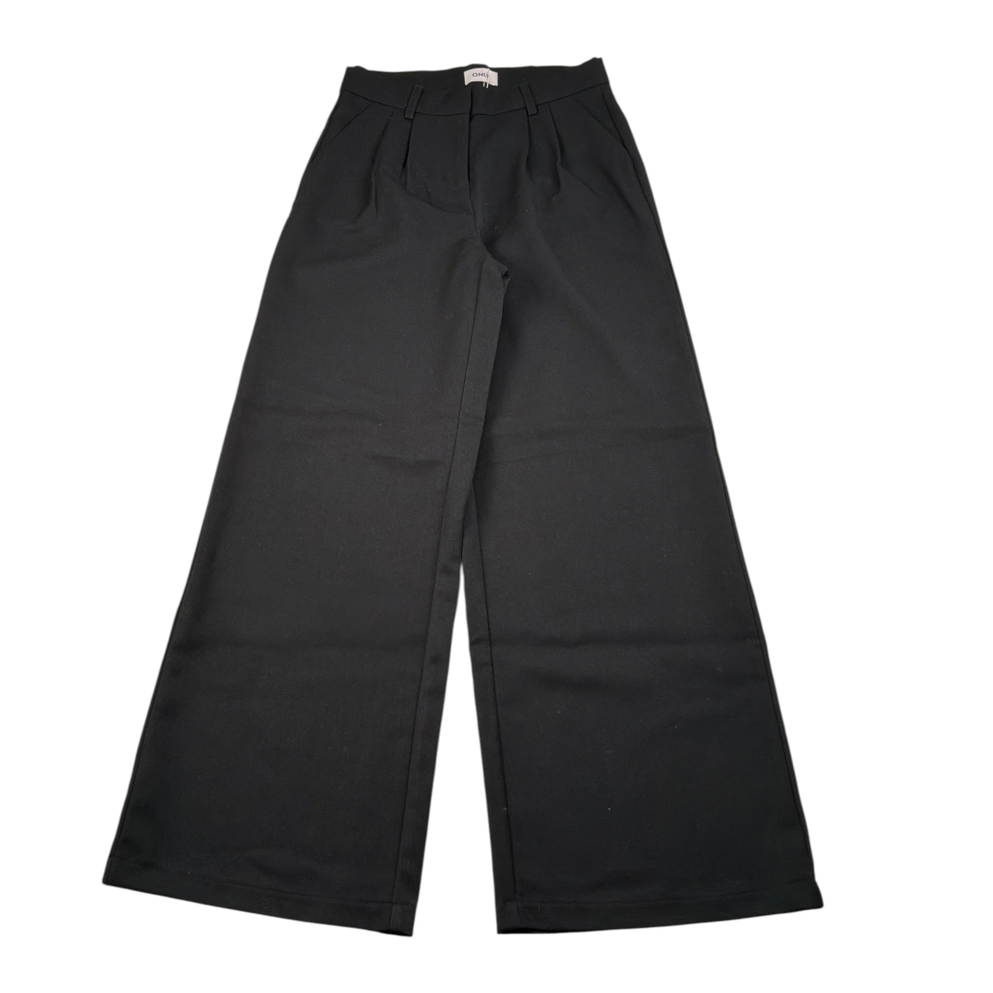 Only Pantalone tinta unita Modello Palazzo Nero per Bambina 15356028 NERO ONLY 