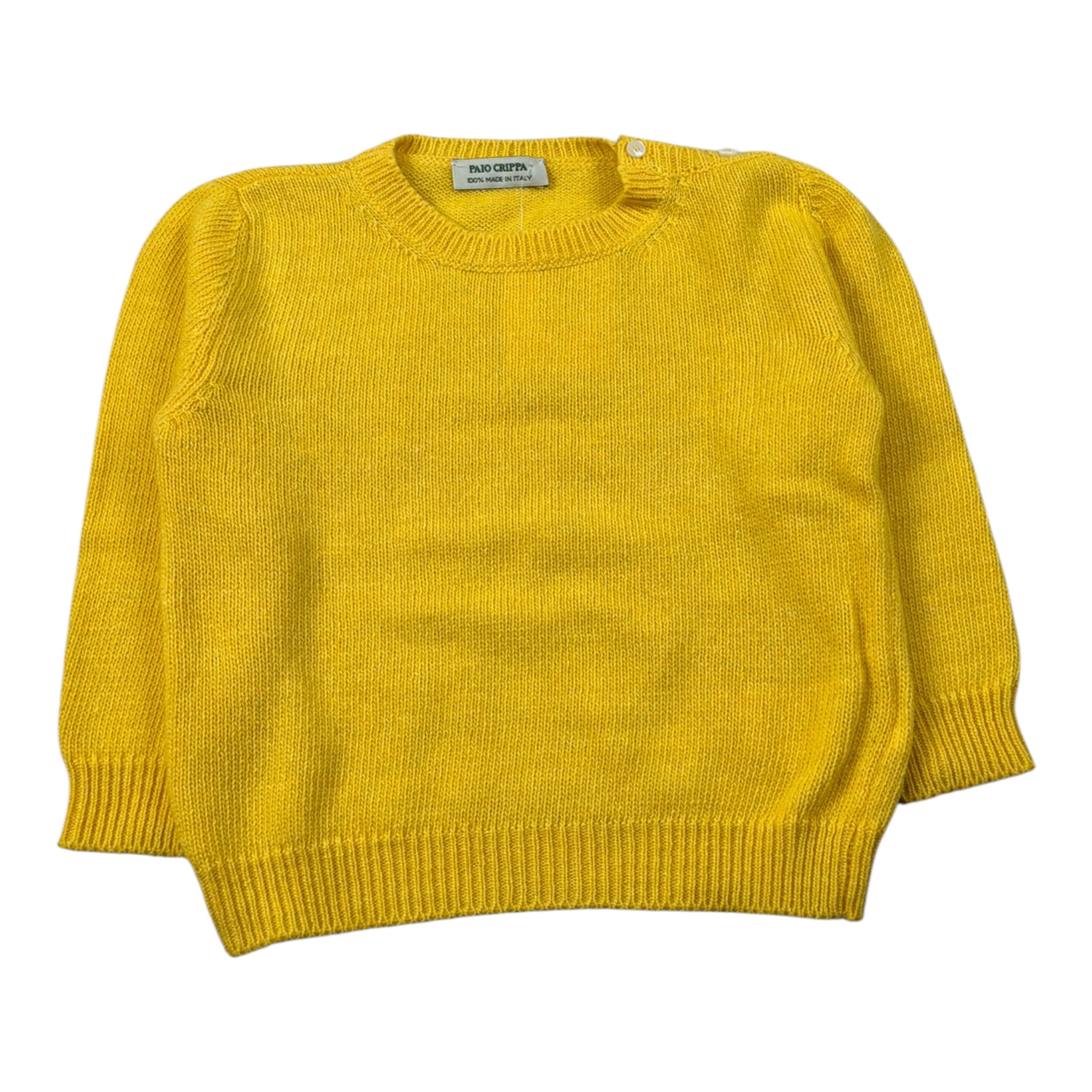 Paio Crippa Maglia Girocollo tinta unita Giallo per Bambino DOBRIACOJ GIALLO PAIO CRIPPA 