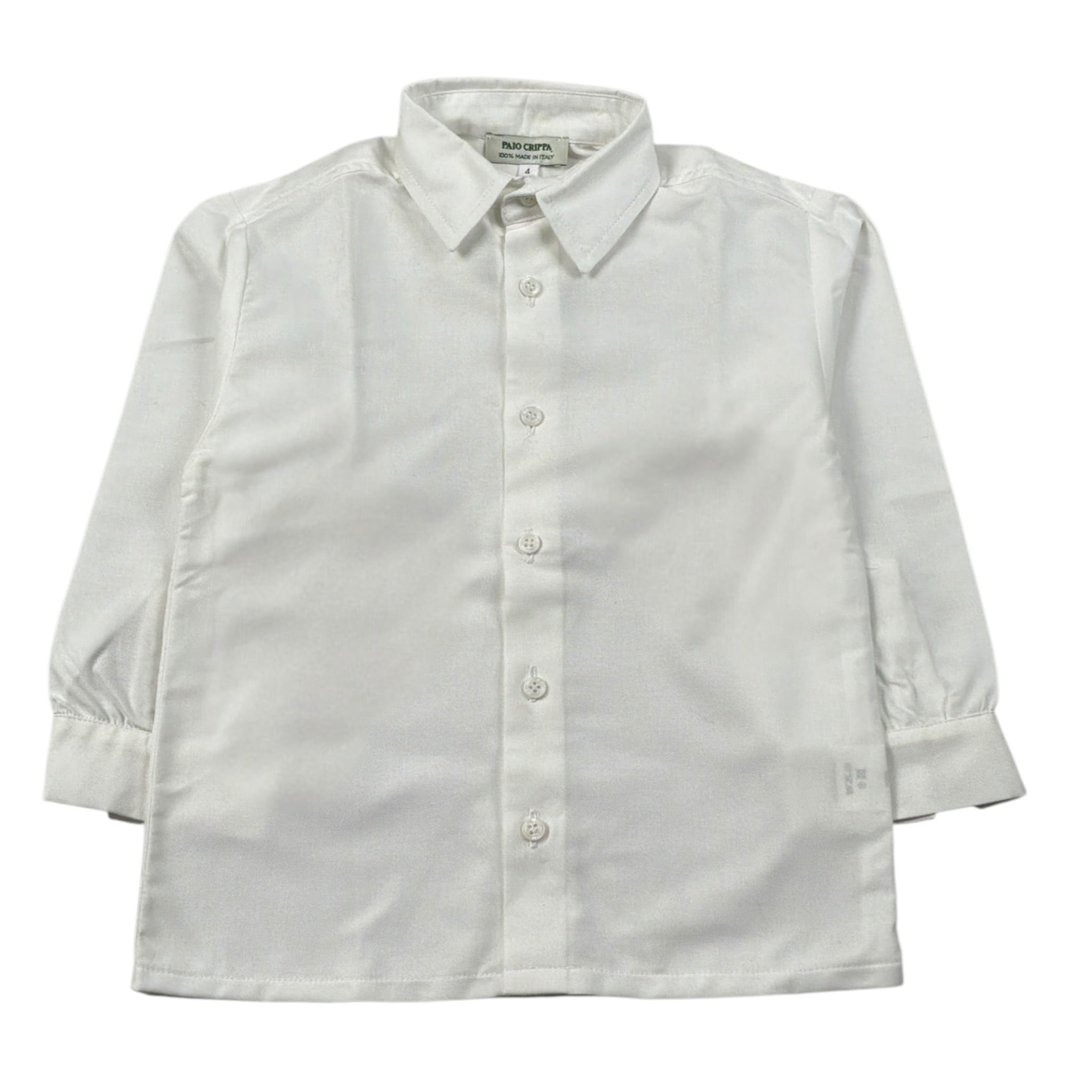 Paio Crippa Camicia Manica Lunga tinta unita Bianco per Neonato TAMBORO BIANCO PAIO CRIPPA 