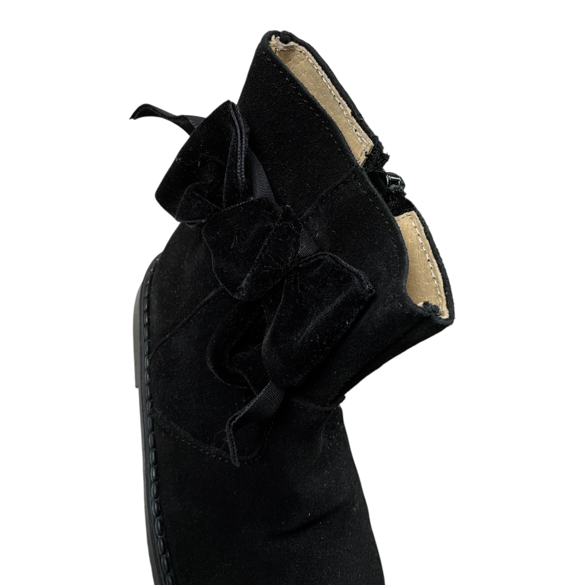Panyno Stivali tinta unita con Fiocco Nero per Neonata B2922 NERO PANYNO 