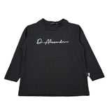 Daniele Alessandrini Shirt Girocollo tinta unita On Logo Nero per Bambino 1231M00012 NERO DANIELE ALESSANDRINI 