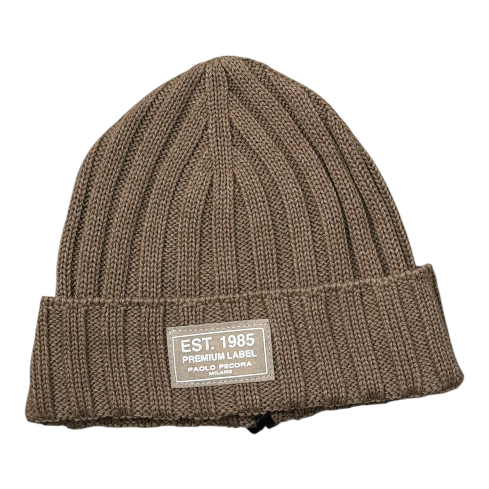 Paolo Pecora Cappello tinta unita con Logo Beige per Bambino PP3509X BEIGE PAOLO PECORA 