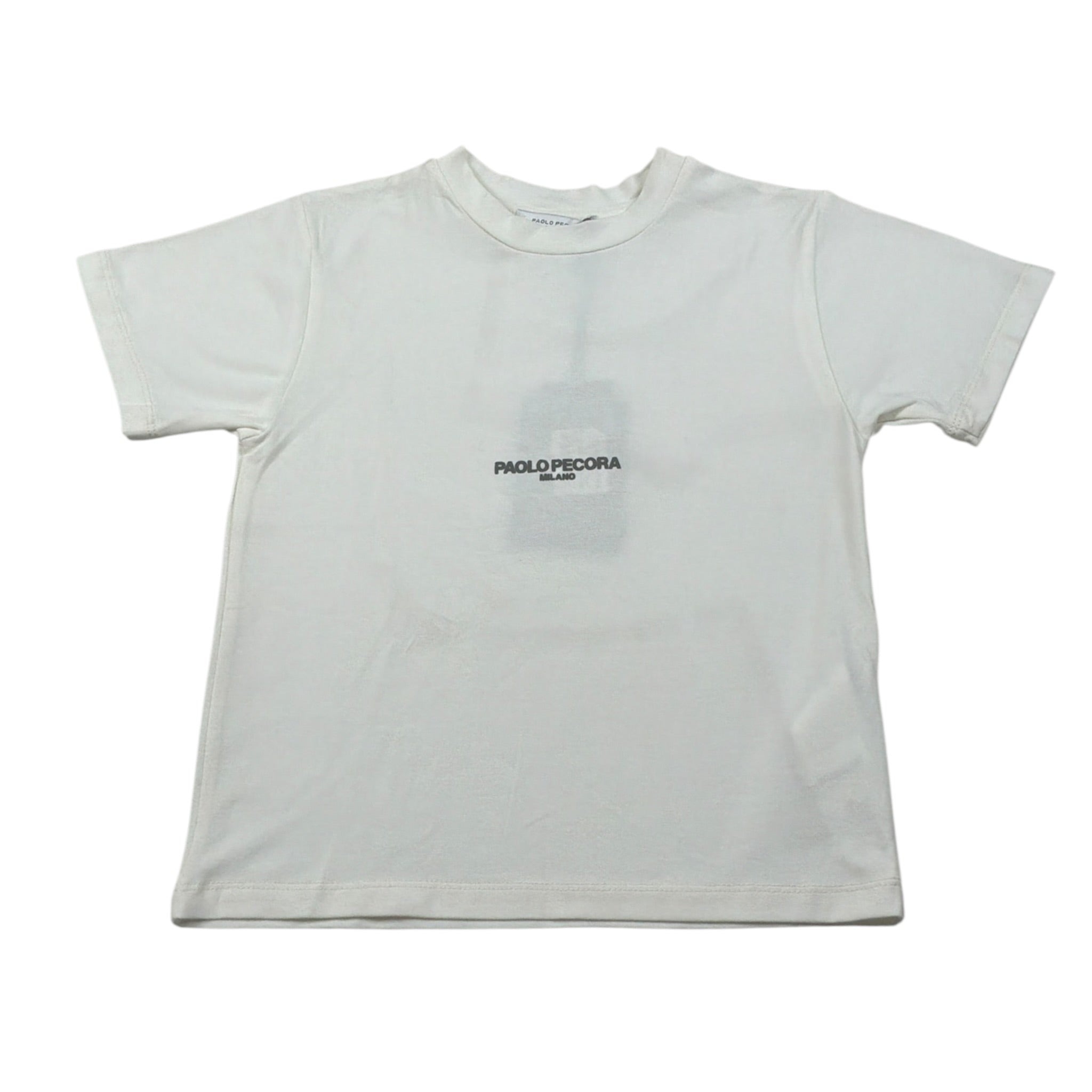 Paolo Pecora T-Shirt Giroollo tinta unita Panna per Bambino PP3736 PANNA PAOLO PECORA 