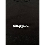 Paolo Pecora Shirt Girocollo tinta unita con Logo Nero per Neonato PP3820N NERO PAOLO PECORA 
