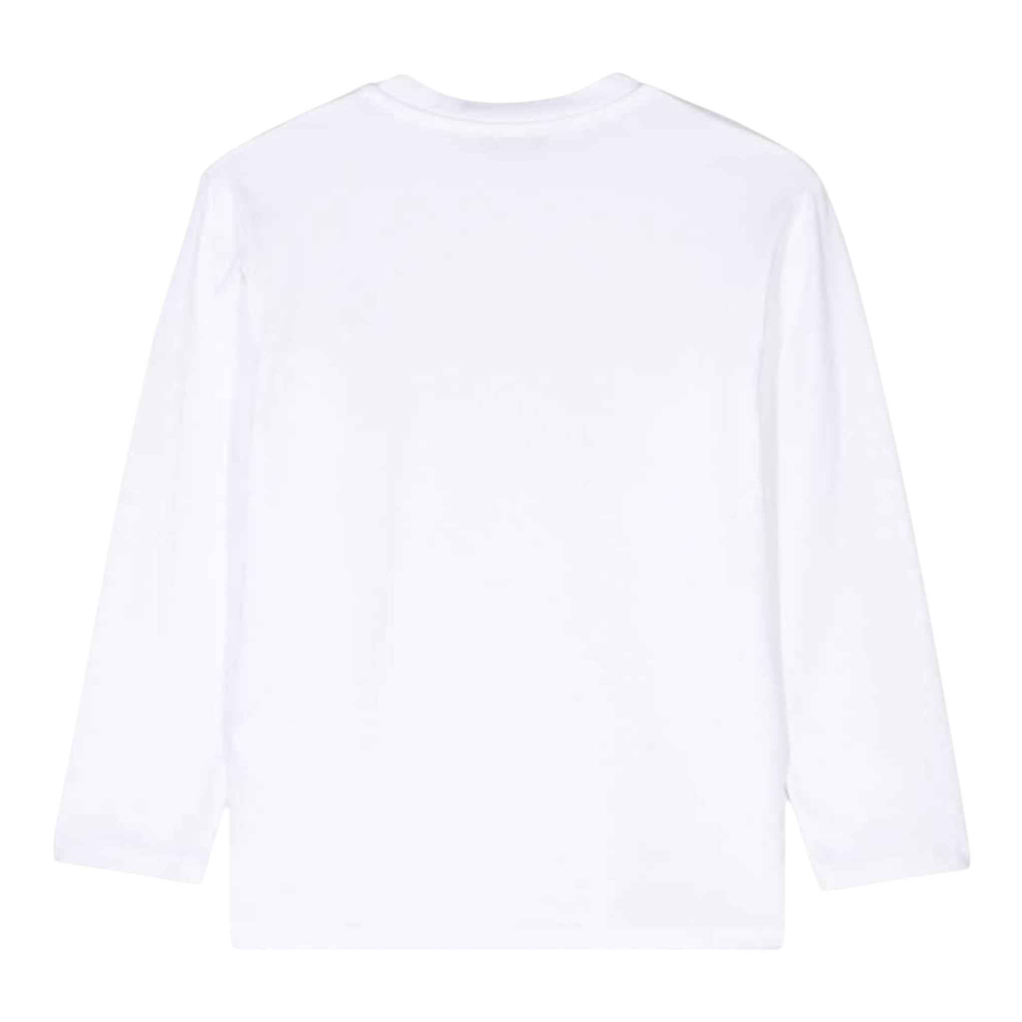 Paolo Pecora Shirt tinta unita Girocollo con Stampa Bianco per Bambino PP3845 BIANCO PAOLO PECORA 