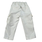 Paolo Pecora Pantalone tinta unita con Tasconi Bianco per Neonato PP3853X BIANCO PAOLO PECORA 