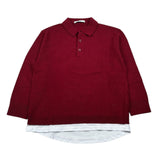 Paolo Pecora Maglia tinta unita con Colletto Bordeaux per Bambino PP4086 BORDEAUX PAOLO PECORA 