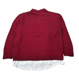 Paolo Pecora Maglia tinta unita con Colletto Bordeaux per Bambino PP4086X BORDEAUX PAOLO PECORA 