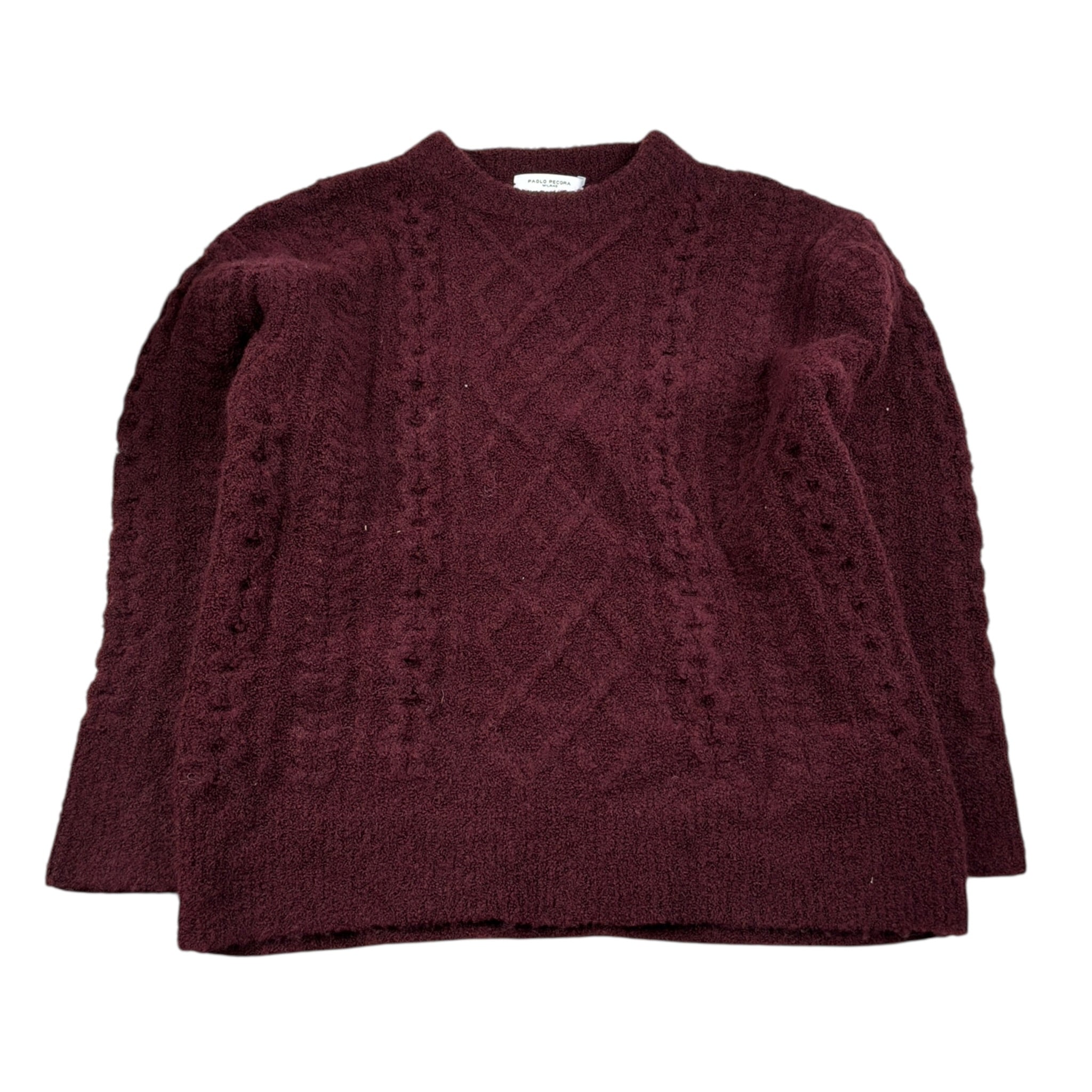 Paolo Pecora Maglia tinta unita Girocollo Bordeaux per Bambino PP4094 BORDEAUX PAOLO PECORA 