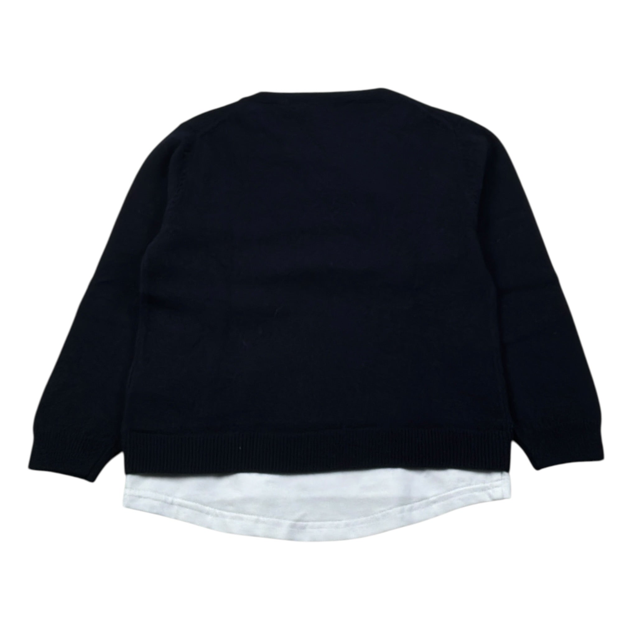 Paolo Pecora Maglia Girocollo tinta unita con Finta Shirt Blu per Neonato PP4095 BLU PAOLO PECORA 
