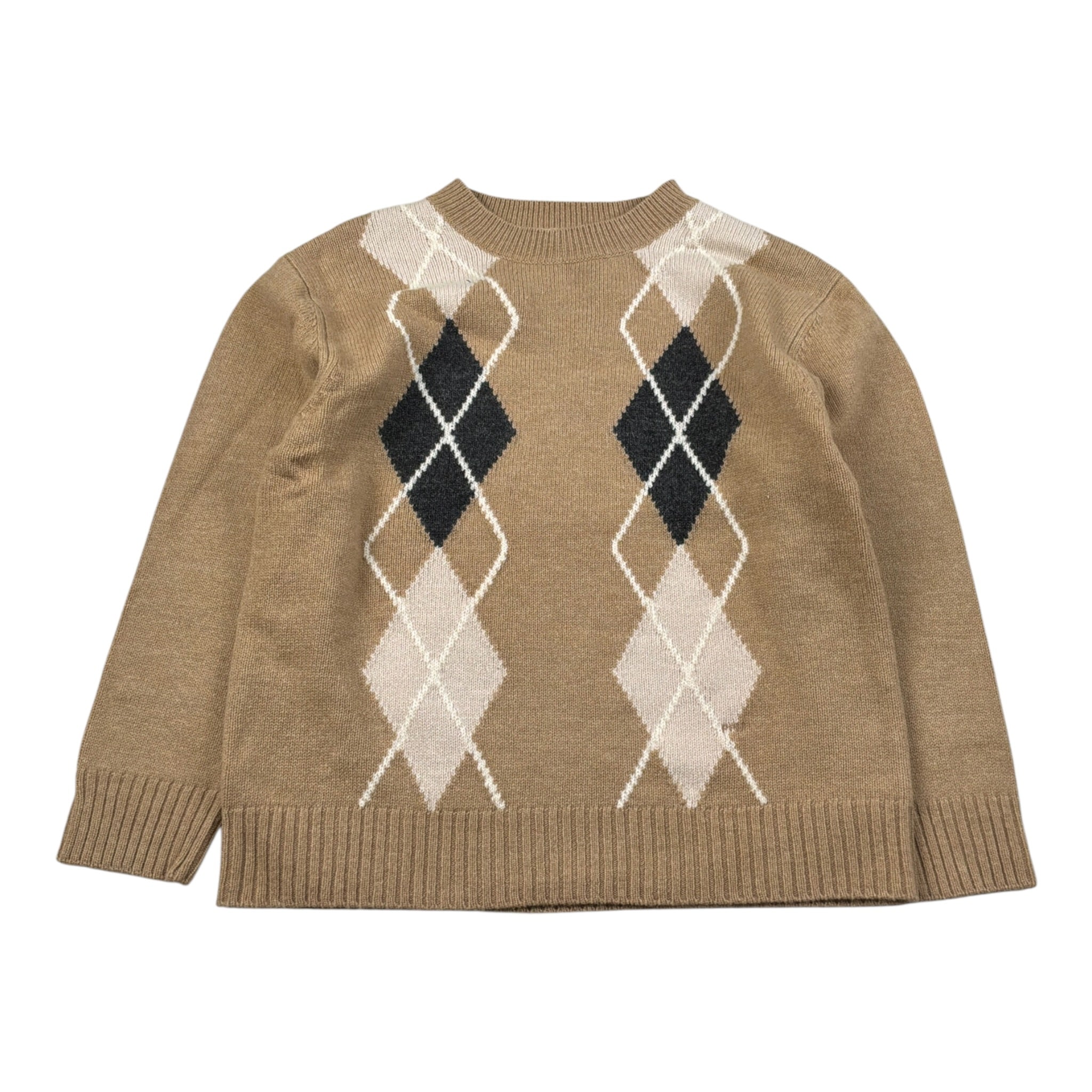 Paolo Pecora Maglia Girocollo tinta unita con Ricami Beige per Bambino PP4096X BEIGE PAOLO PECORA 