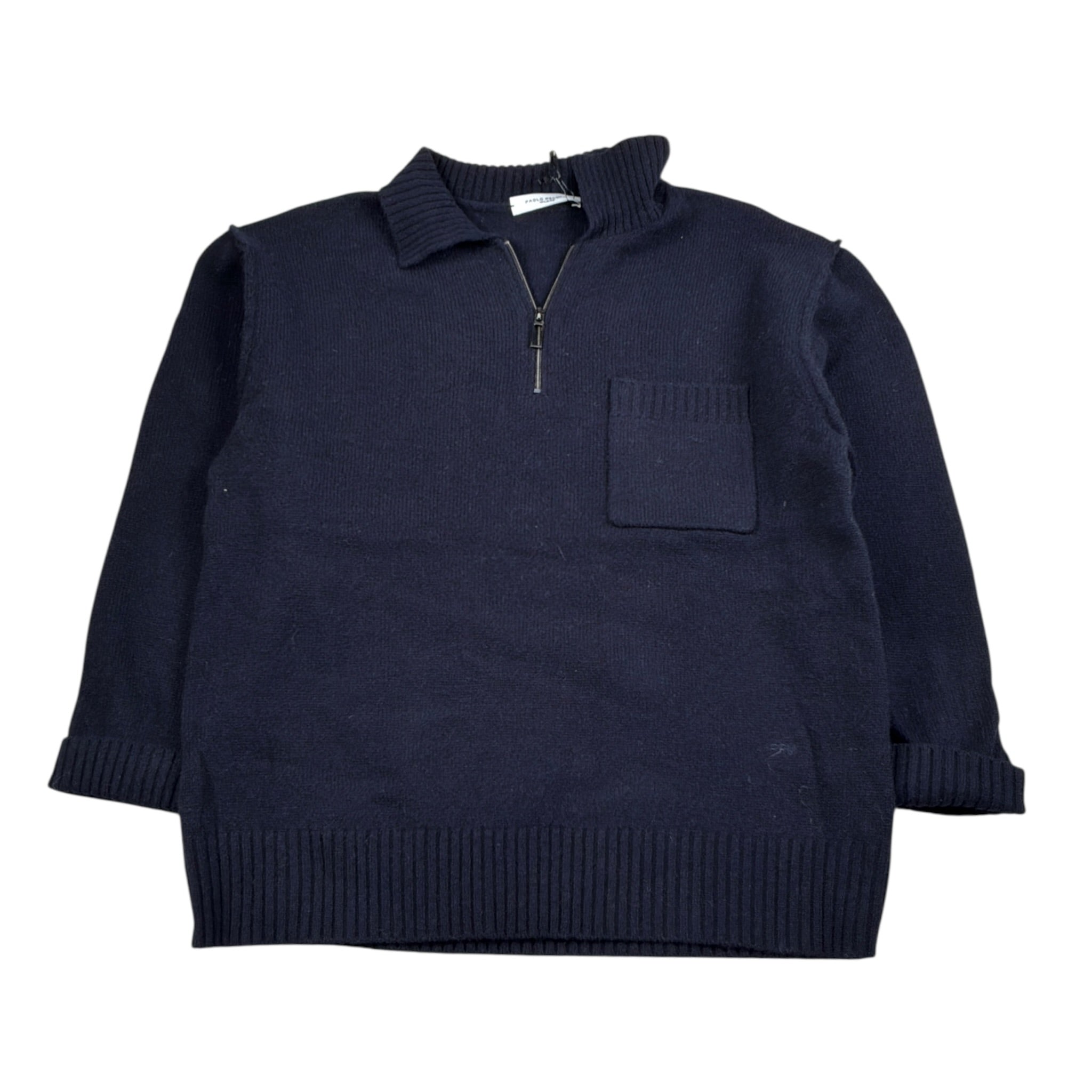 Paolo Pecora Maglia tinta unita con Colletto Blu per Bambino PP4097X BLU PAOLO PECORA 