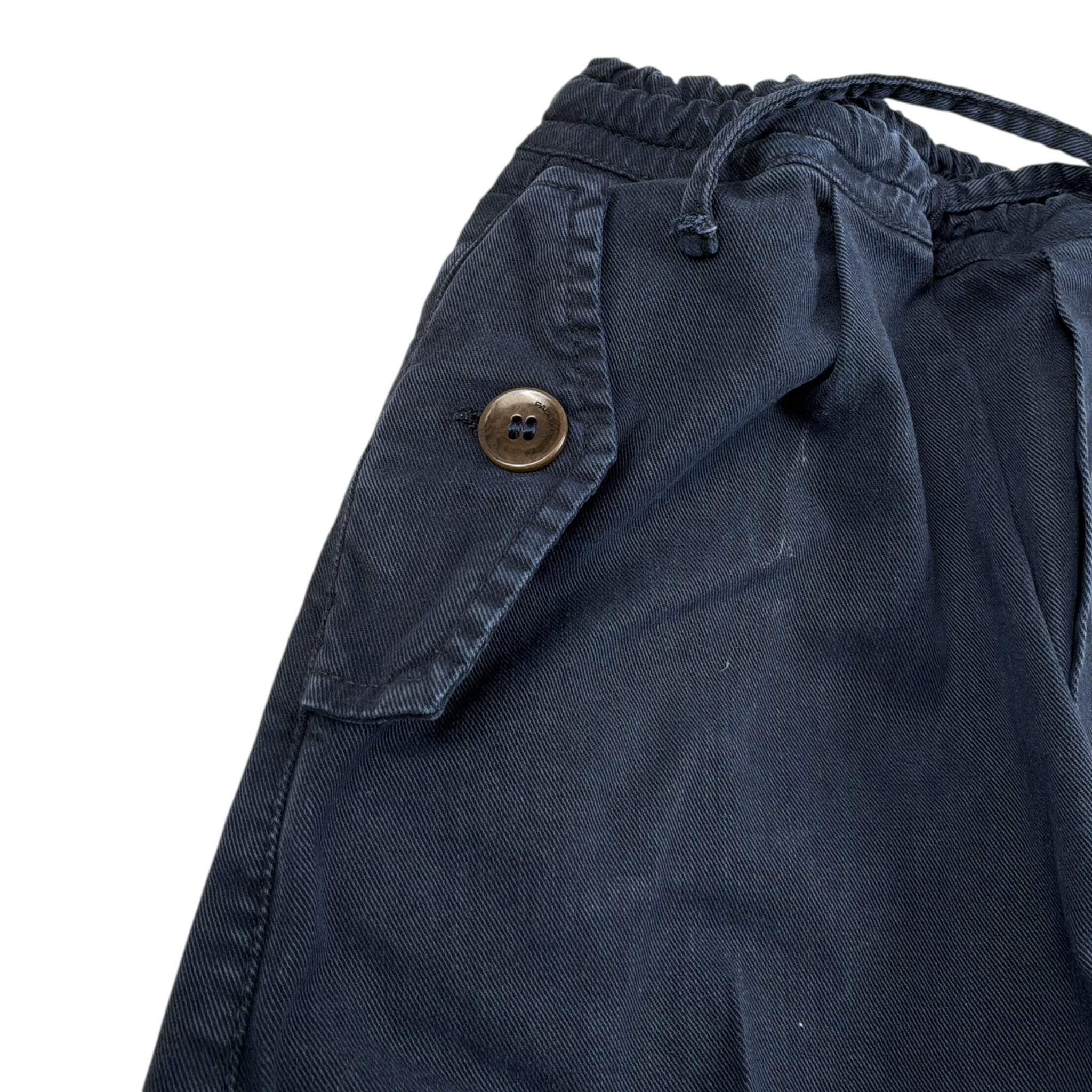 Paolo Pecora Pantalone tinta unita con Elastico In Vita Blu per Neonato PP4115 BLU PAOLO PECORA 