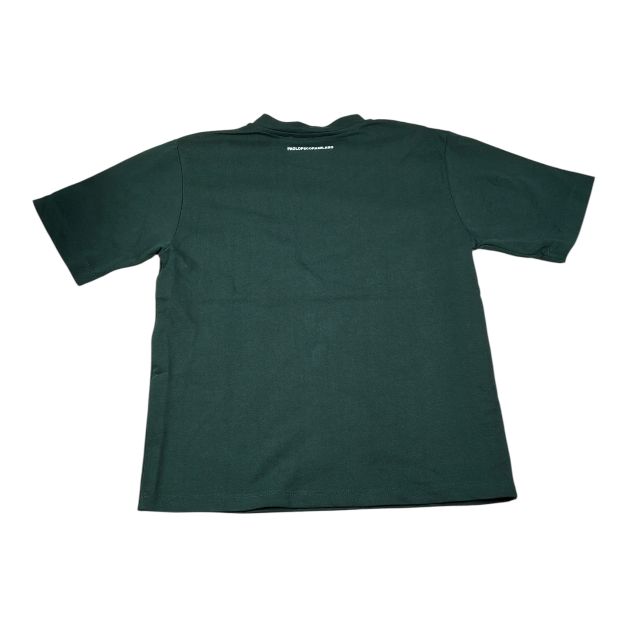 Paolo Pecora T-Shirt Girocollo tinta unita Verde per Bambino PP4124XX VERDE PAOLO PECORA 