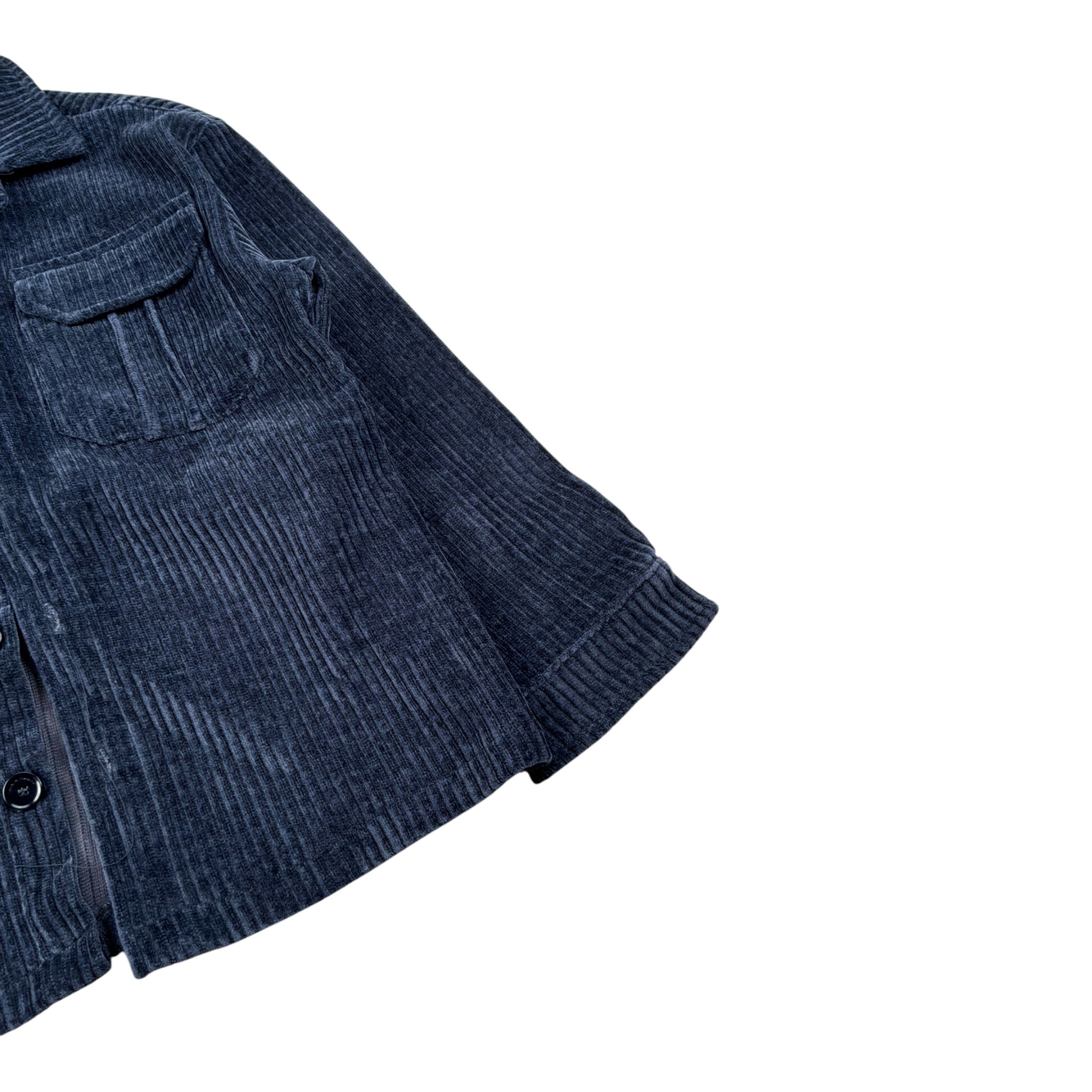 Paolo Pecora Camicia tinta unita In Camoscio Blu per Bambino PP4141 BLU PAOLO PECORA 