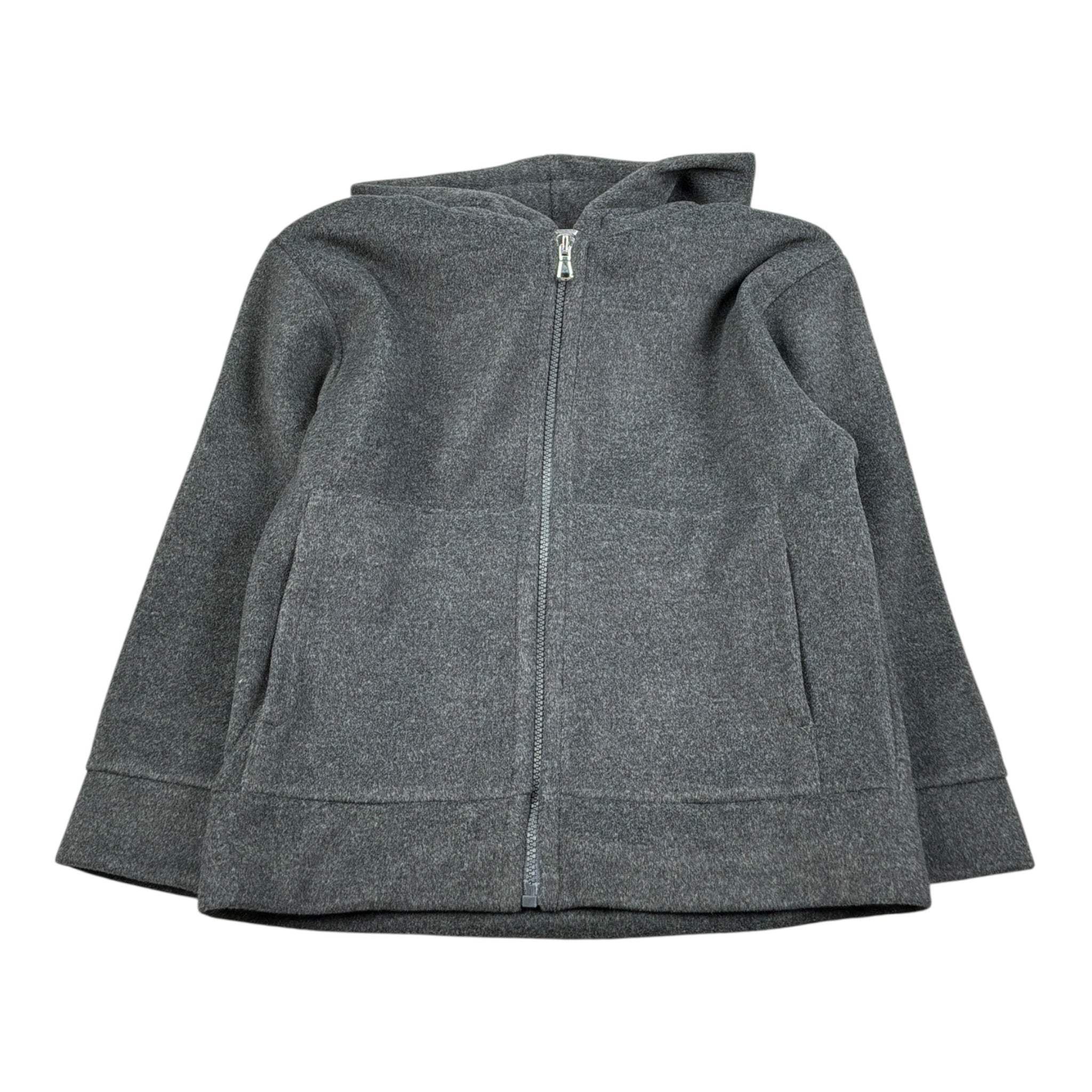 Paolo Pecora Felpa tinta unita con Zip E Cappuccio Grigio per Bambino PP4149 GRIGIO PAOLO PECORA 