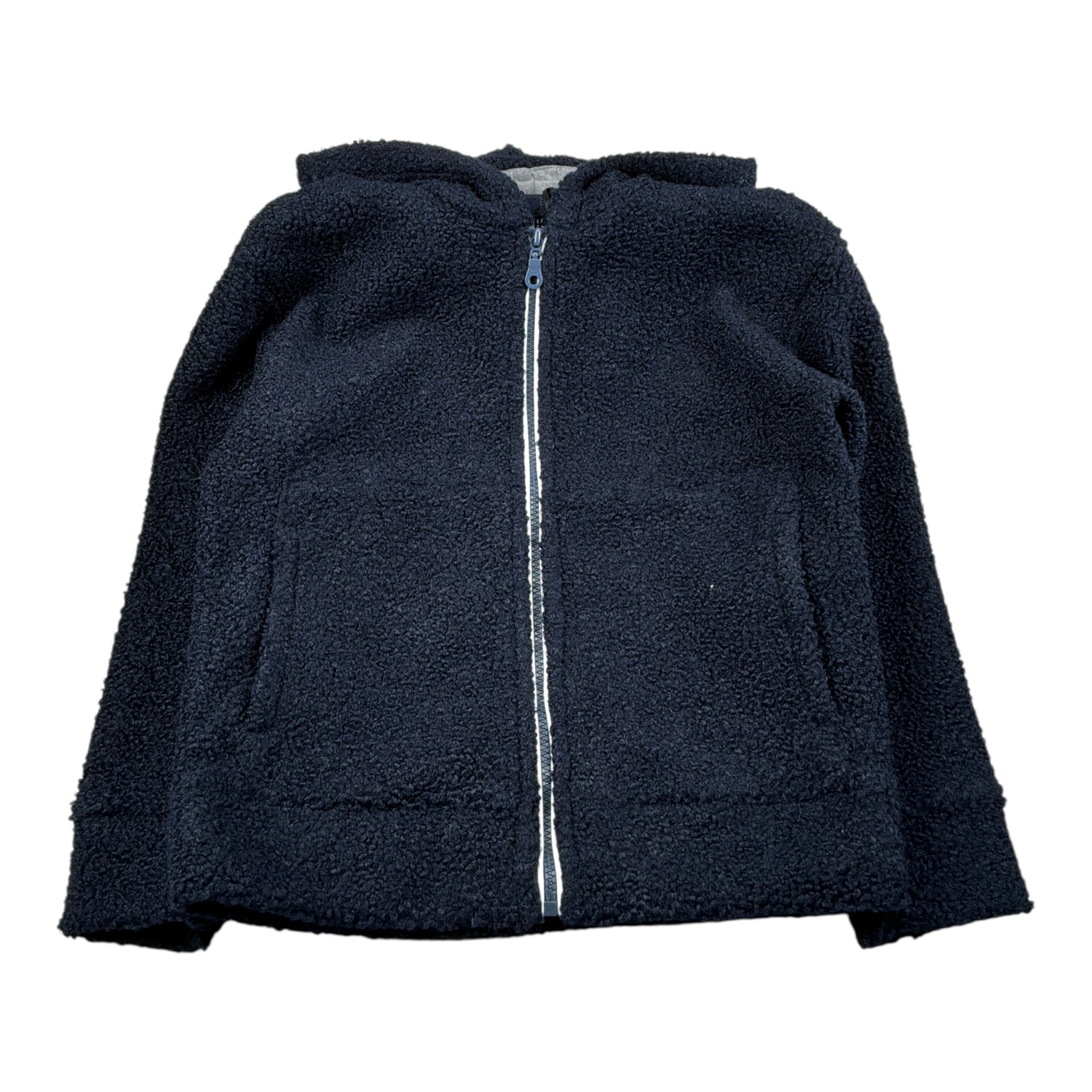 Paolo Pecora Giubbino Modello Teddy tinta unita con Cappuccio E Zip Blu per Bambino PP4150 BLU PAOLO PECORA 