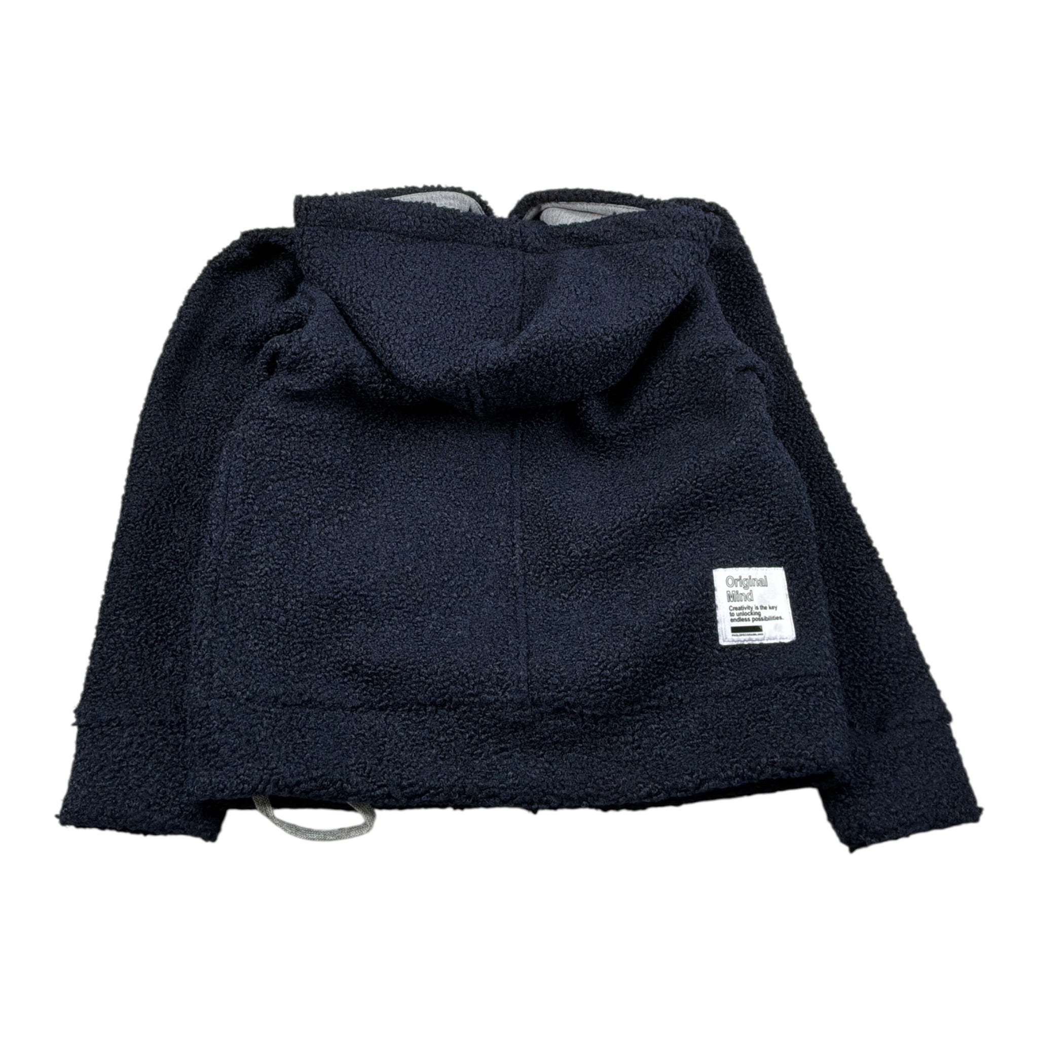 Paolo Pecora Giubbino Modello Teddy tinta unita con Cappuccio E Zip Blu per Bambino PP4150 BLU PAOLO PECORA 