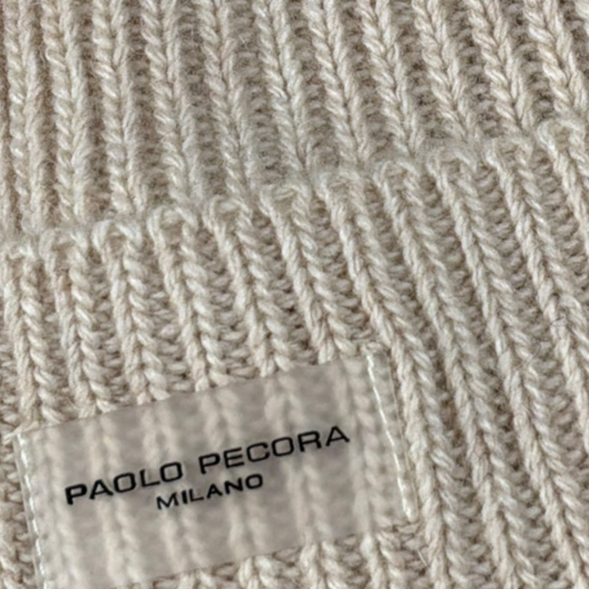 Paolo Pecora Cappello tinta unita con Logo Beige per Bambino PP41644 BEIGE PAOLO PECORA 