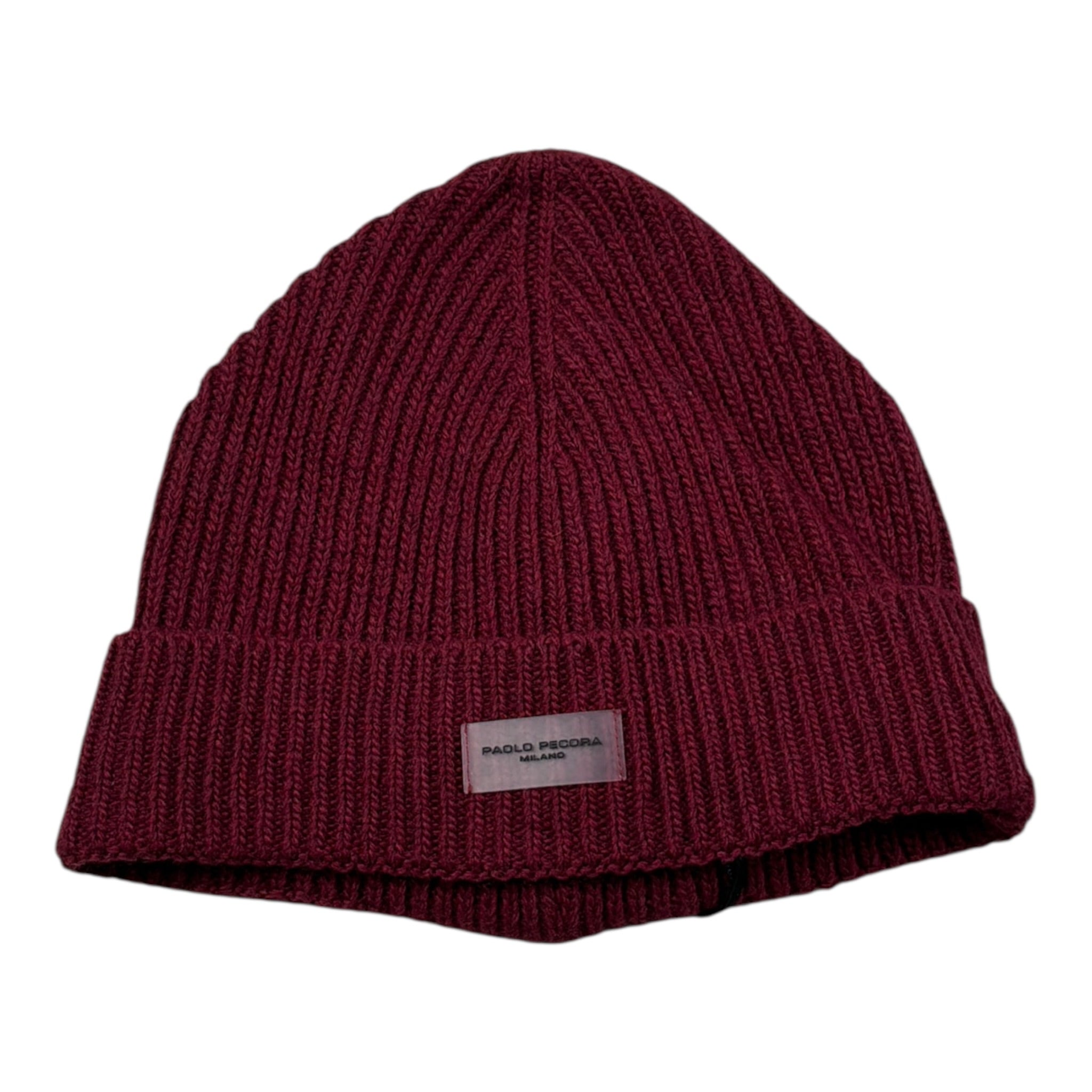 Paolo Pecora Cappello tinta unita con Logo Bordeaux per Bambino PP41644 BORDEAUX PAOLO PECORA 
