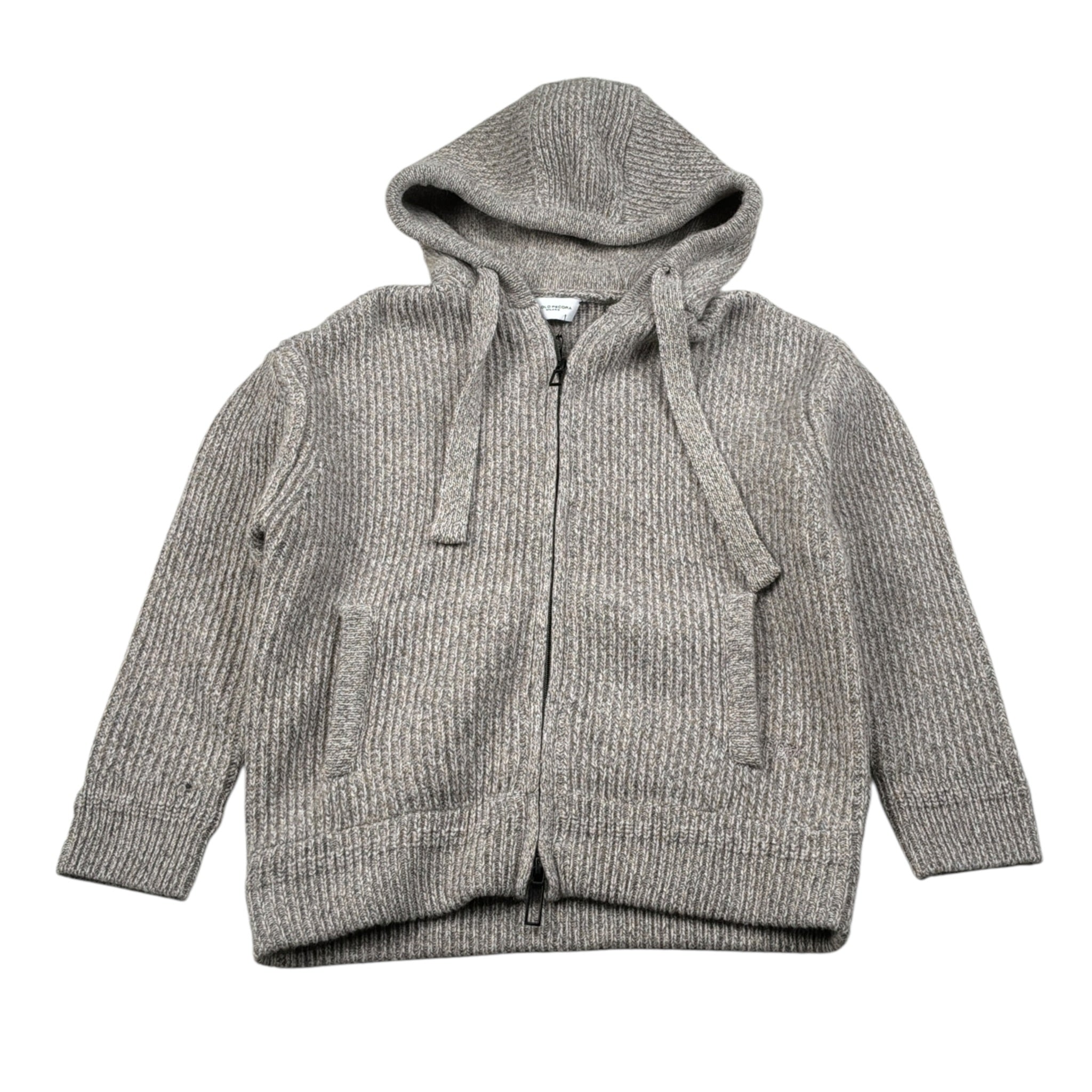 Paolo Pecora Maglia tinta unita con Cappuccio Grigio per Bambino PP4409 GRIGIO PAOLO PECORA 