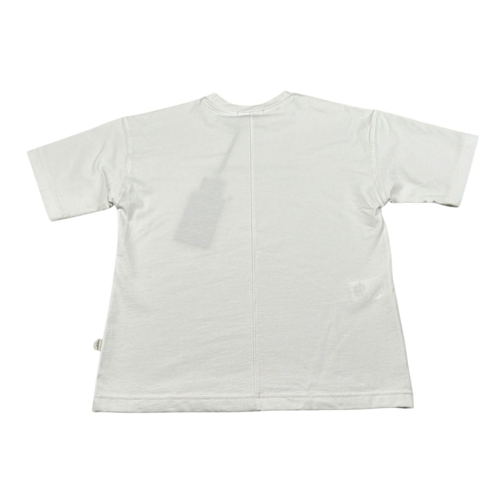 Paolo Pecora T-Shirt Girocollo tinta unita con Logo Bianco per Bambino PP4445 BIANCO PAOLO PECORA 