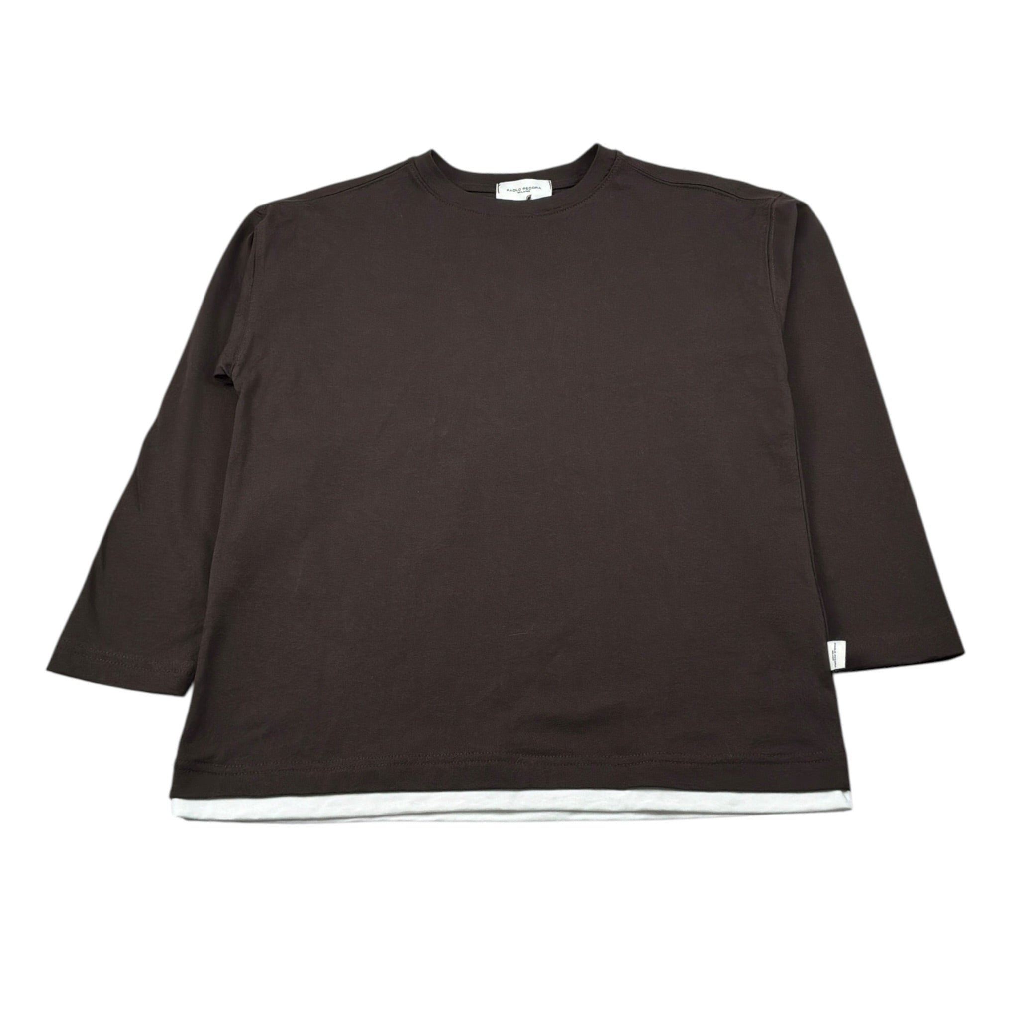 Paolo Pecora Shirt Girocollo tinta unita Marrone per Bambino PP4451 MARRONE PAOLO PECORA 