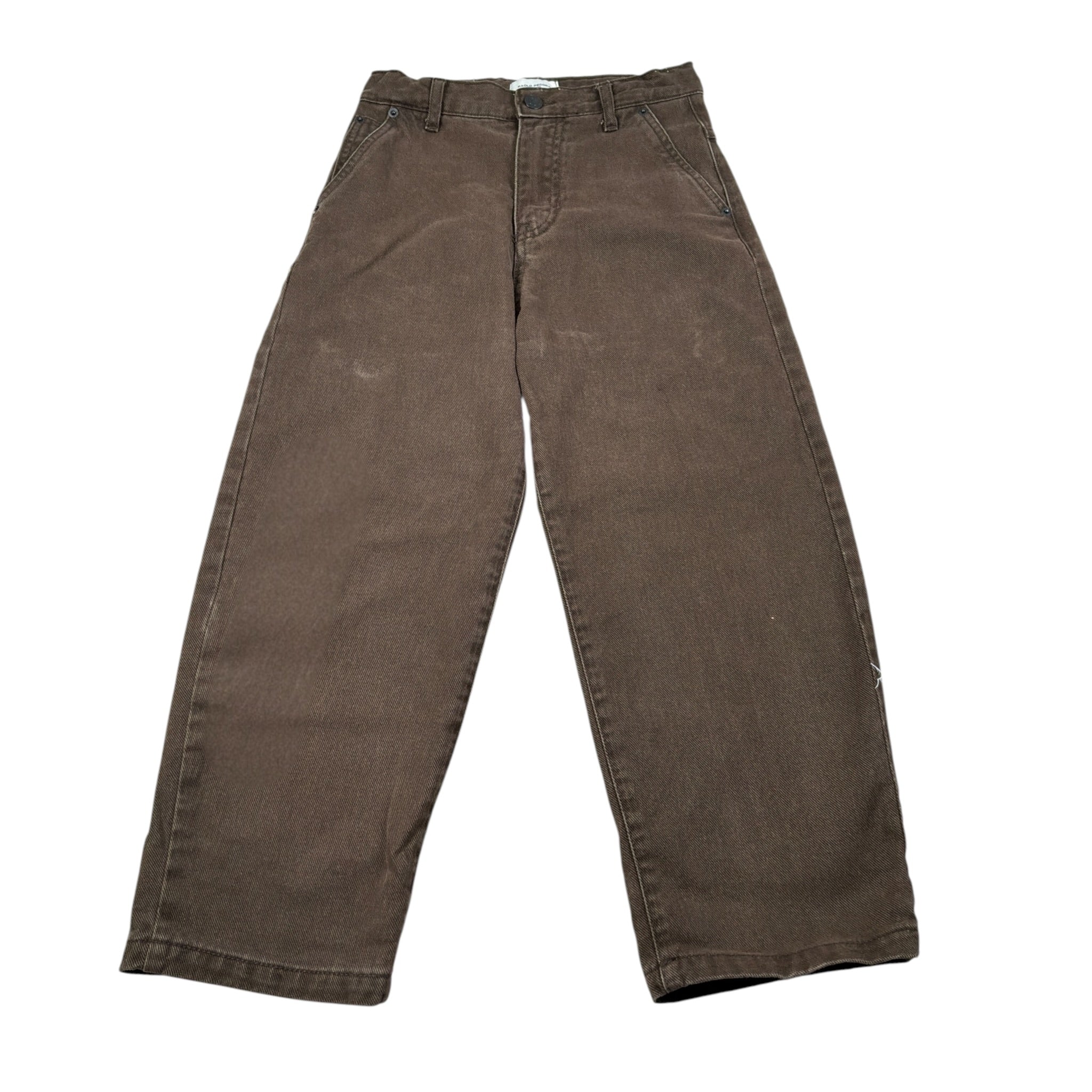 Paolo Pecora Pantalone tinta unita con Girovita Regolabile Marrone per Bambino PP4467 MARRONE PAOLO PECORA 