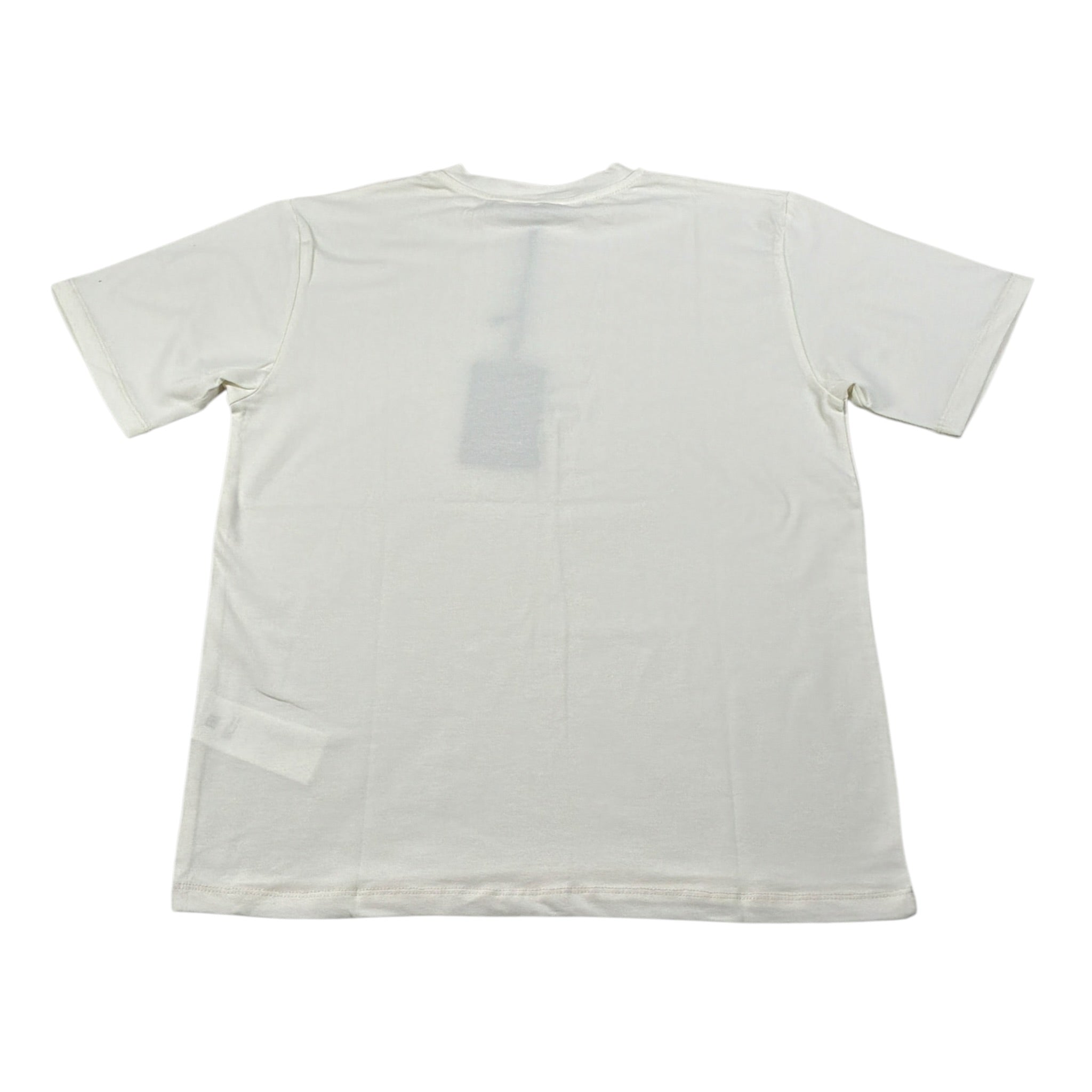 Paolo Pecora T-Shirt Girocollo tinta unita con Logo Panna per Bambino ÈÈ3736 PANNA PAOLO PECORA 