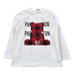 Paris Hilton Shirt Girocollo tinta unita con Stampa Bianco per Neonata PHNKL4329 BIANCO PARIS HILTON 
