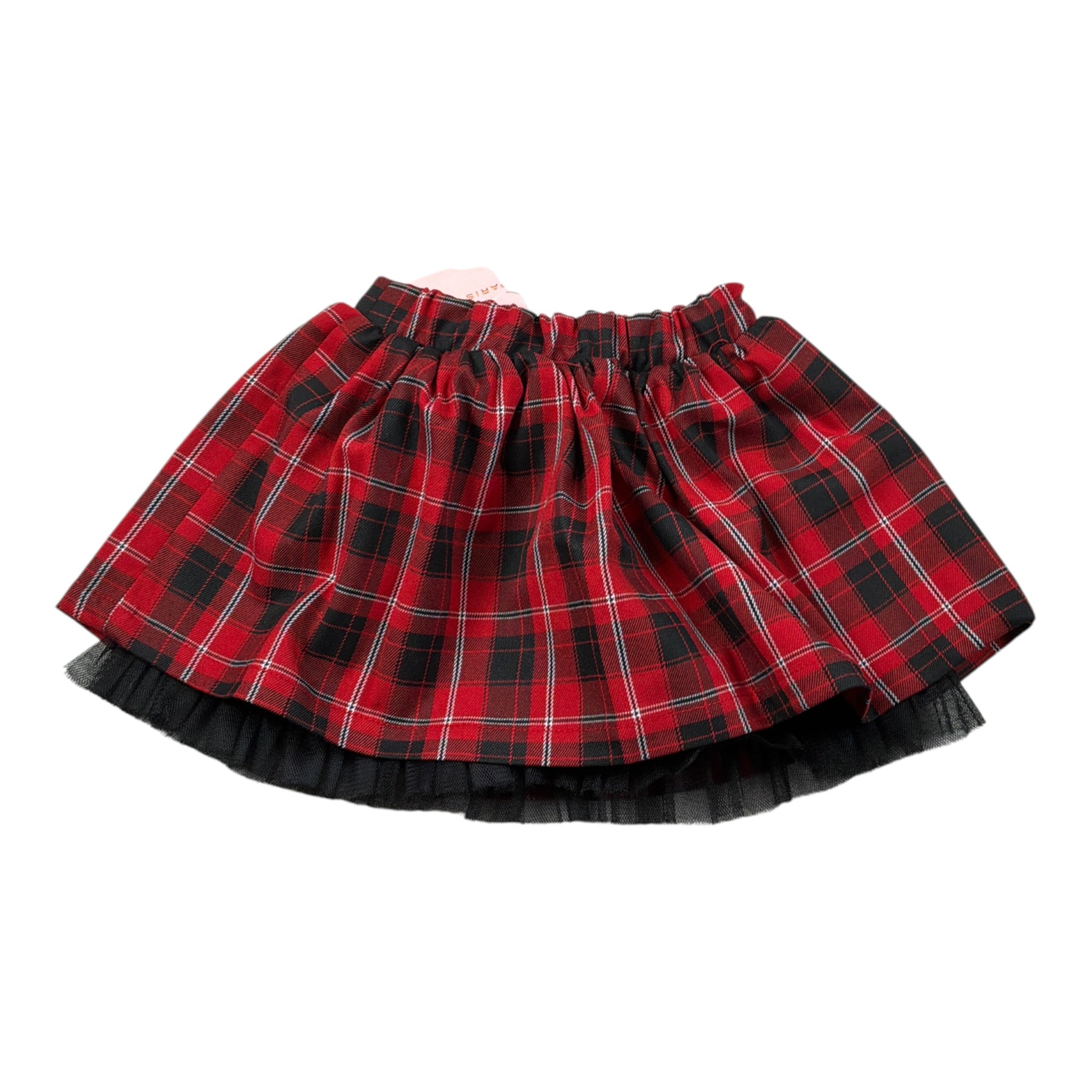 Paris Hilton Gonna tinta unita con Elastico In Vita Rosso per Bambina PHNSK4217J ROSSO PARIS HILTON 